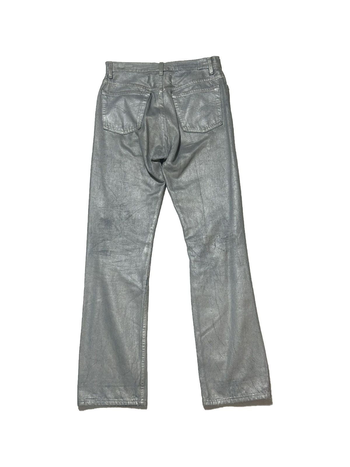 Maison Margiela ARTISANAL ‘99 Silver Painted Jeans Size US 28 / EU 44 - 2 Thumbnail
