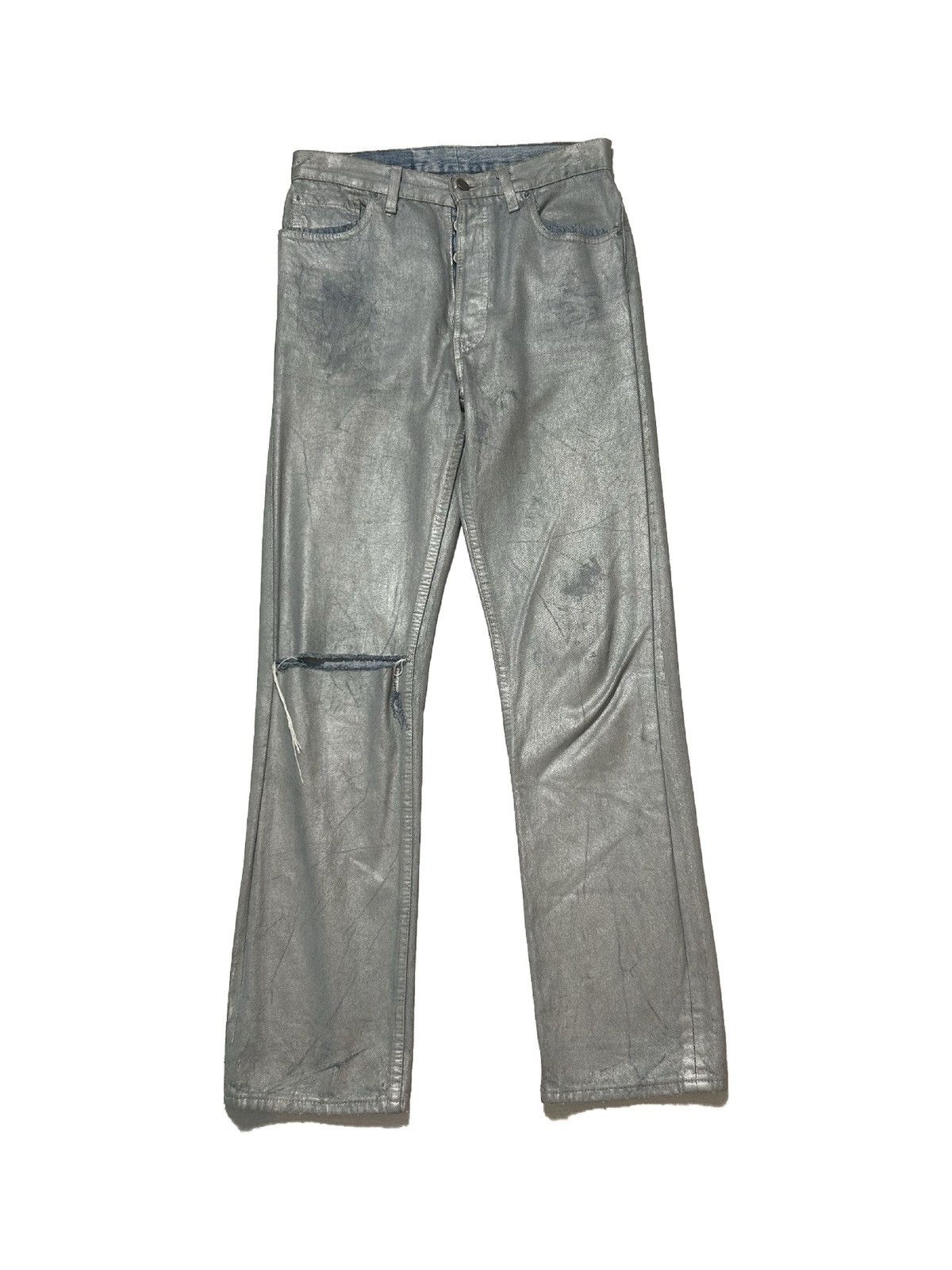Maison Margiela Margiela Artisanal Leather Denim Jeans | Grailed