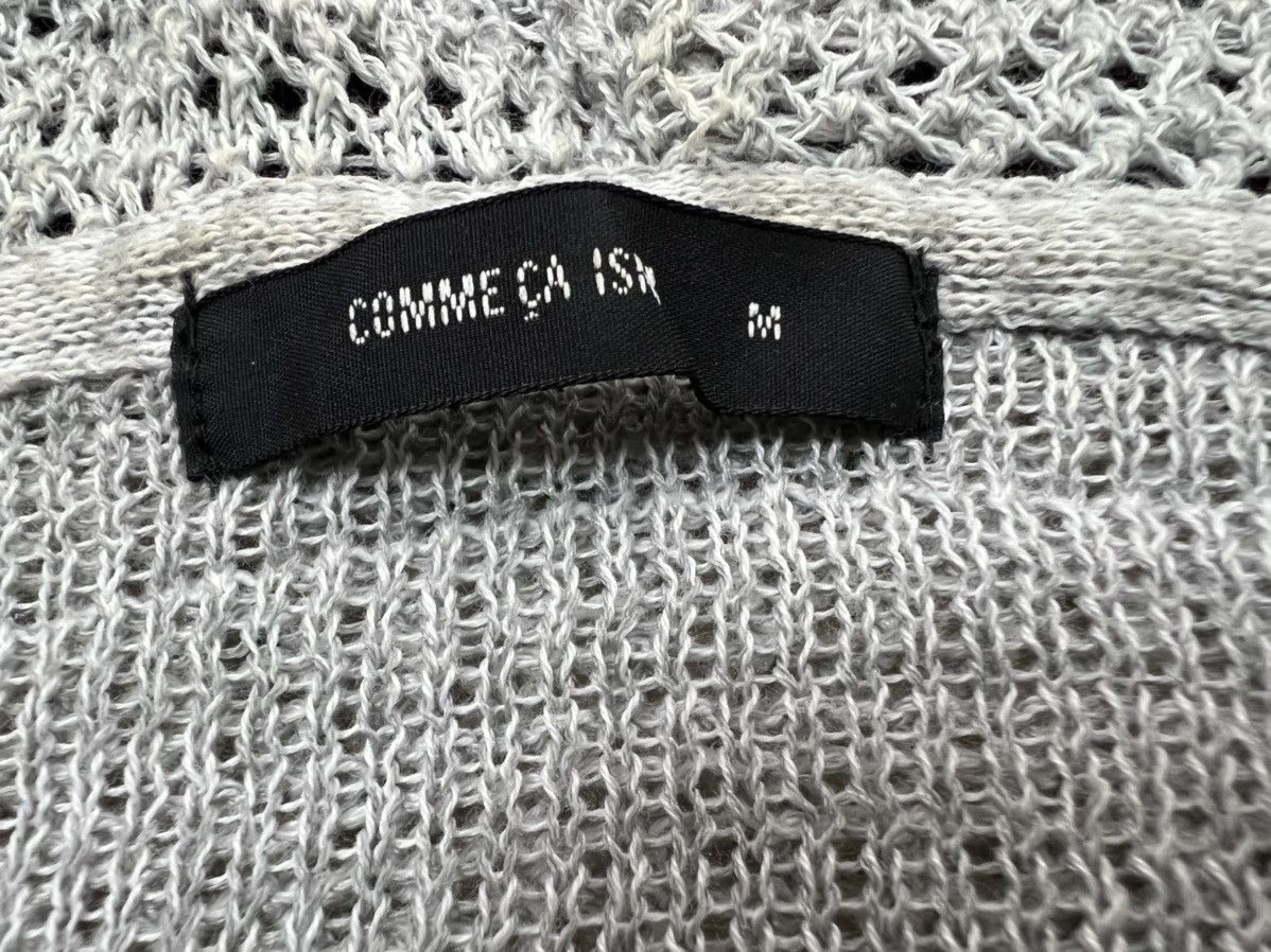 Aran Isles Knitwear × Comme Ca Ism × Vintage RARE DESIGN DOUBLE KNITTED CROCHET MESH LAYER HOODED JACKET Size US M / EU 48-50 / 2 - 14 Thumbnail