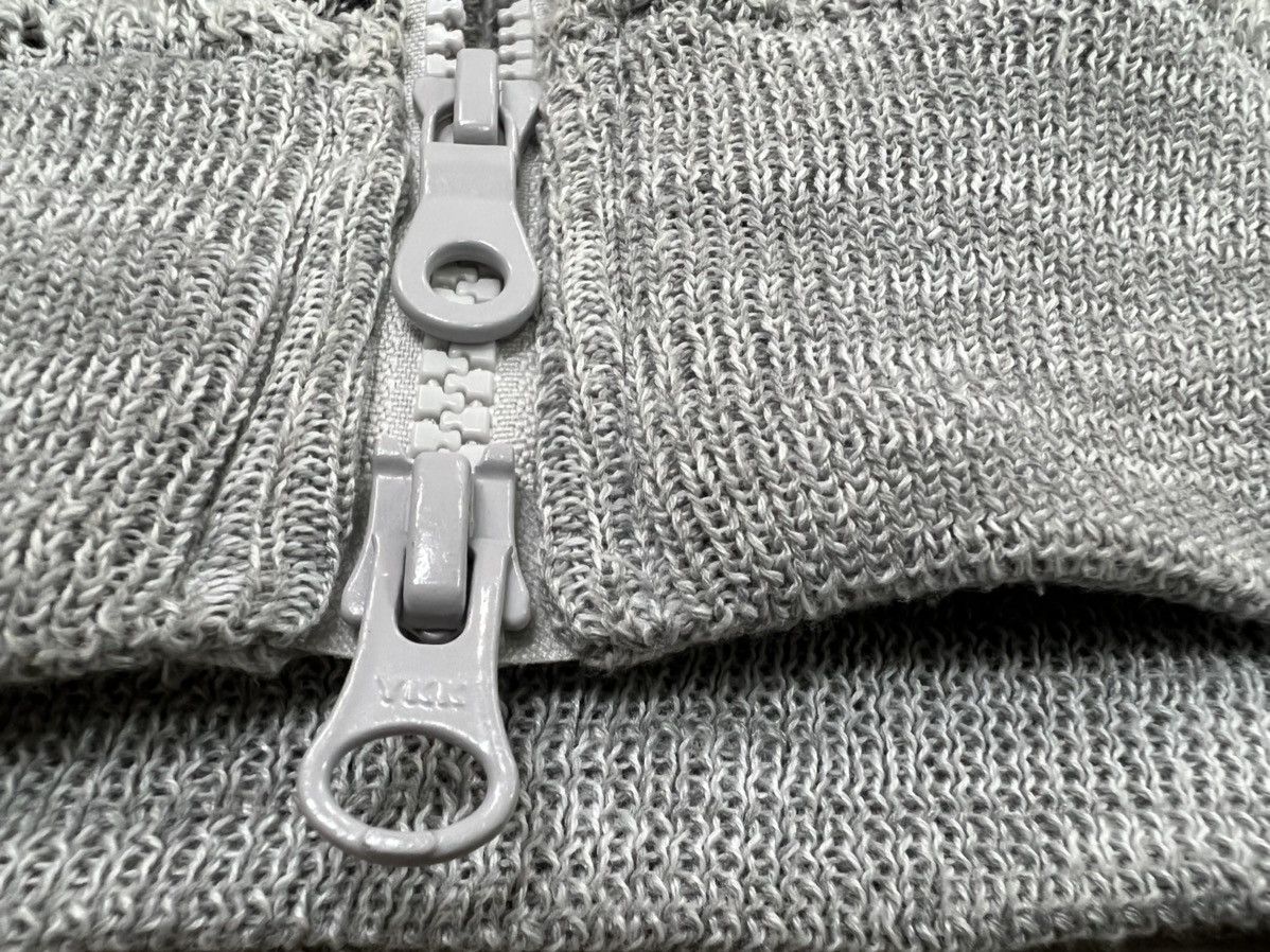 Aran Isles Knitwear × Comme Ca Ism × Vintage RARE DESIGN DOUBLE KNITTED CROCHET MESH LAYER HOODED JACKET Size US M / EU 48-50 / 2 - 16 Thumbnail