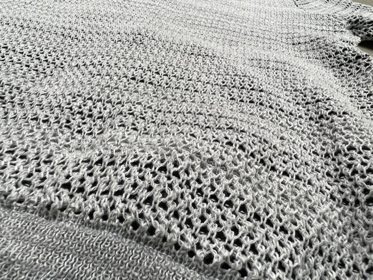 Aran Isles Knitwear × Comme Ca Ism × Vintage RARE DESIGN DOUBLE KNITTED CROCHET MESH LAYER HOODED JACKET Size US M / EU 48-50 / 2 - 12 Thumbnail