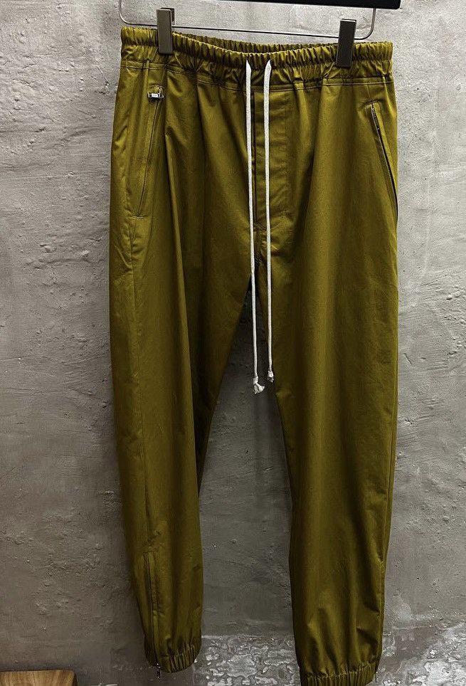 Rick Owens Drkshdw Olive Zipped Pants Size US 32 / EU 48 - 1 Thumbnail