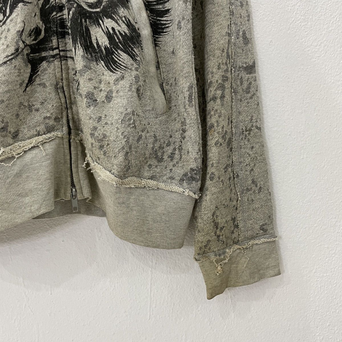 Japanese Brand Vintage Glad News Skulls Mohawk Hoodies Zipper Ups Sweater Size US S / EU 44-46 / 1 - 2 Thumbnail