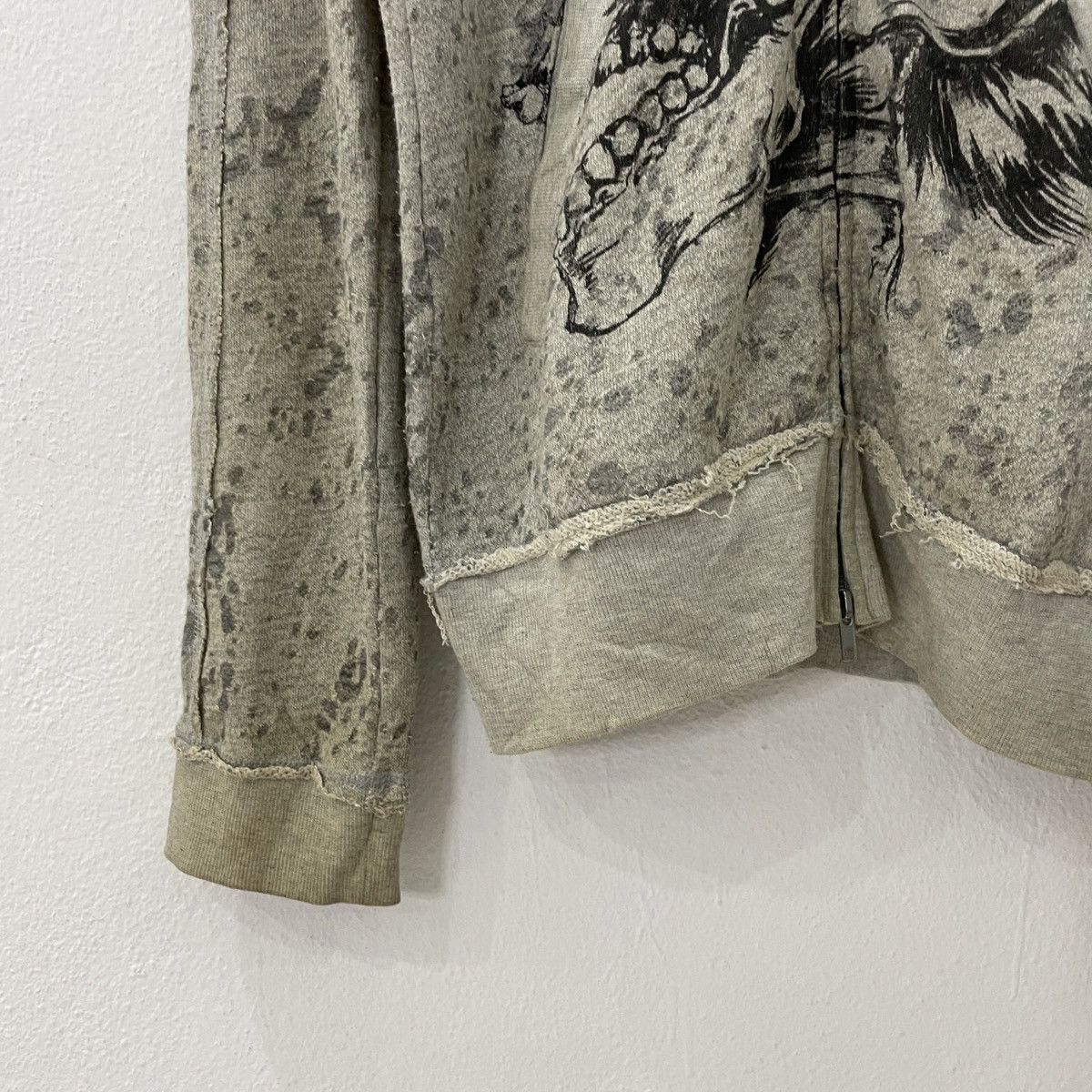 Japanese Brand Vintage Glad News Skulls Mohawk Hoodies Zipper Ups Sweater Size US S / EU 44-46 / 1 - 3 Thumbnail