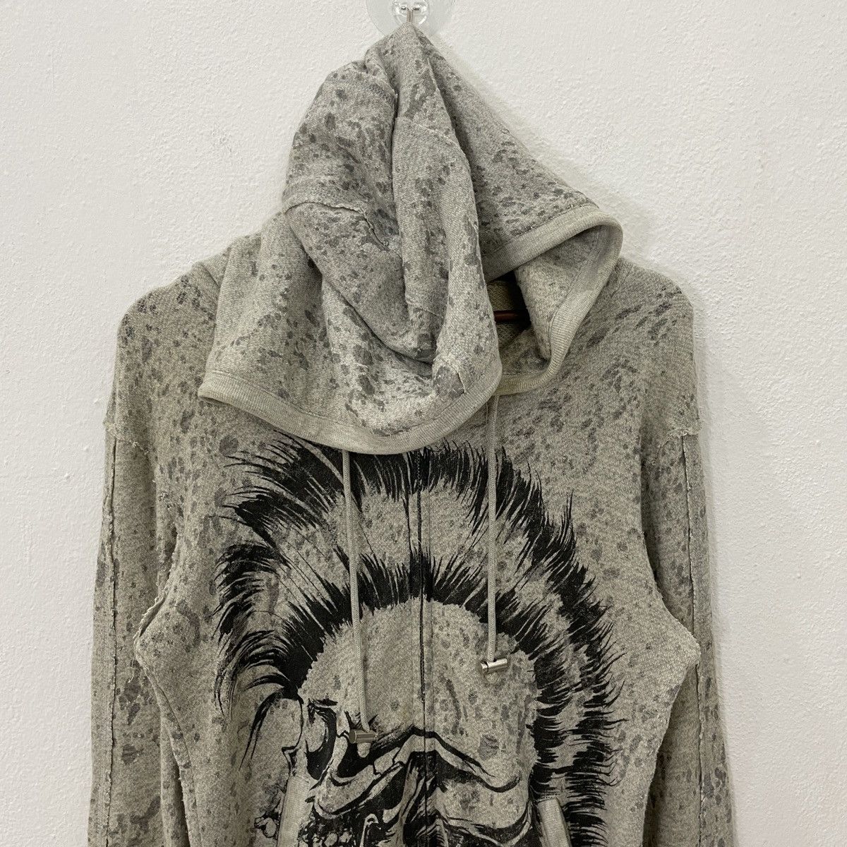 Japanese Brand Vintage Glad News Skulls Mohawk Hoodies Zipper Ups Sweater Size US S / EU 44-46 / 1 - 4 Thumbnail