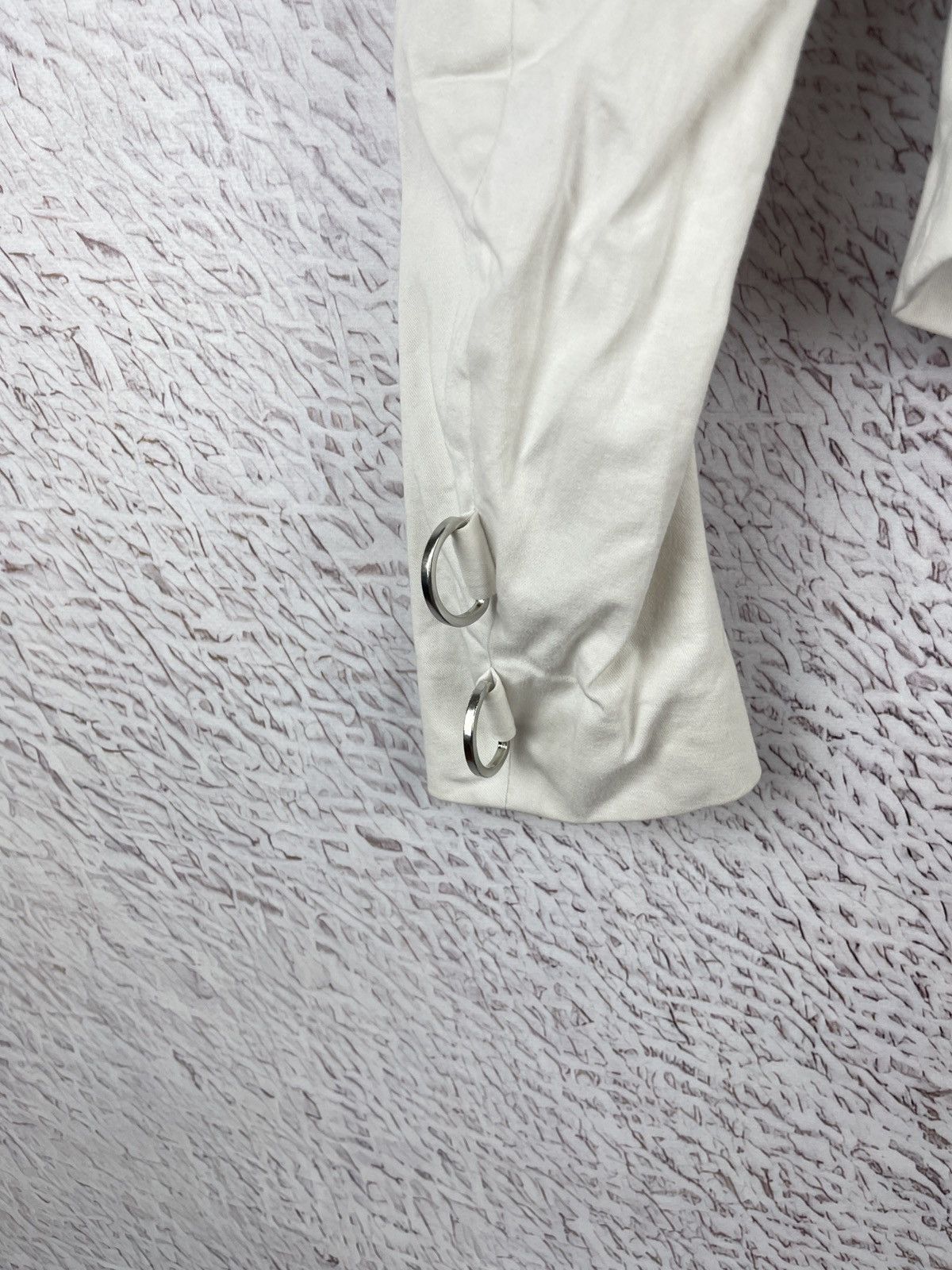 Versus Versace Versus Versace white button blazer jacket buckle back Size XS / US 0-2 / IT 36-38 - 15 Thumbnail