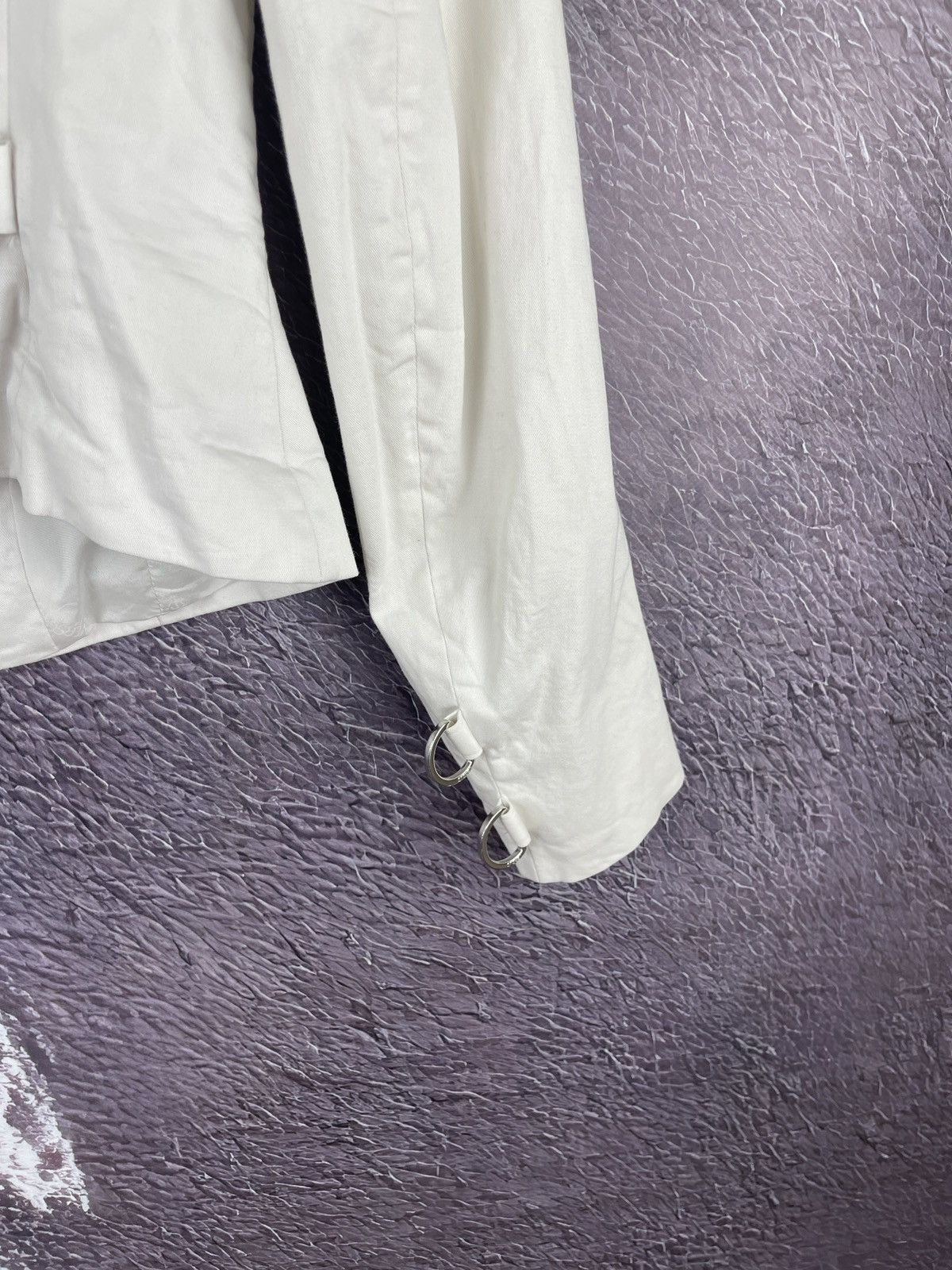 Versus Versace Versus Versace white button blazer jacket buckle back Size XS / US 0-2 / IT 36-38 - 16 Thumbnail