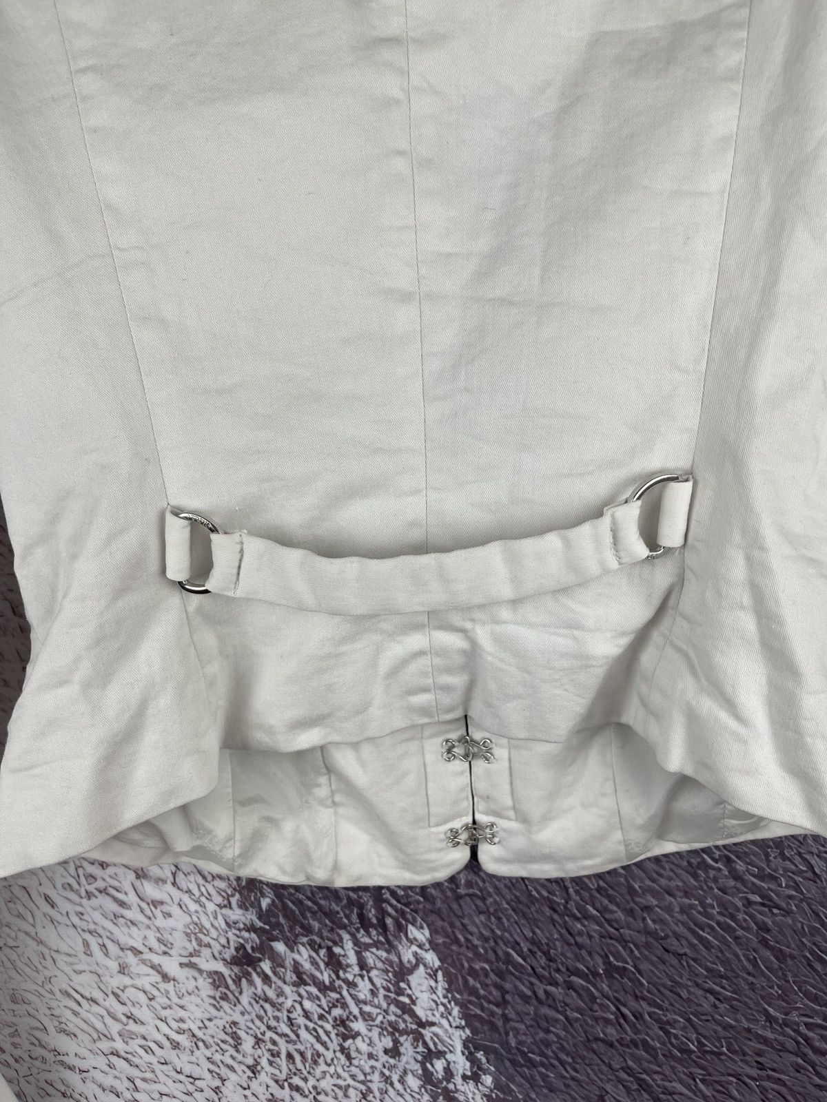 Versus Versace Versus Versace white button blazer jacket buckle back Size XS / US 0-2 / IT 36-38 - 14 Thumbnail