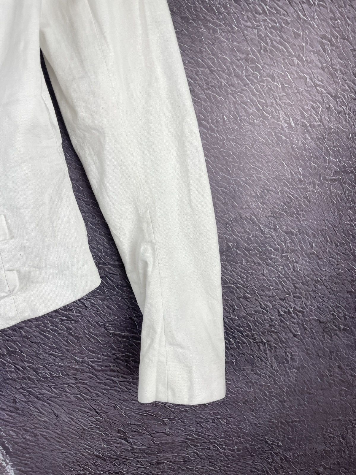 Versus Versace Versus Versace white button blazer jacket buckle back Size XS / US 0-2 / IT 36-38 - 5 Thumbnail