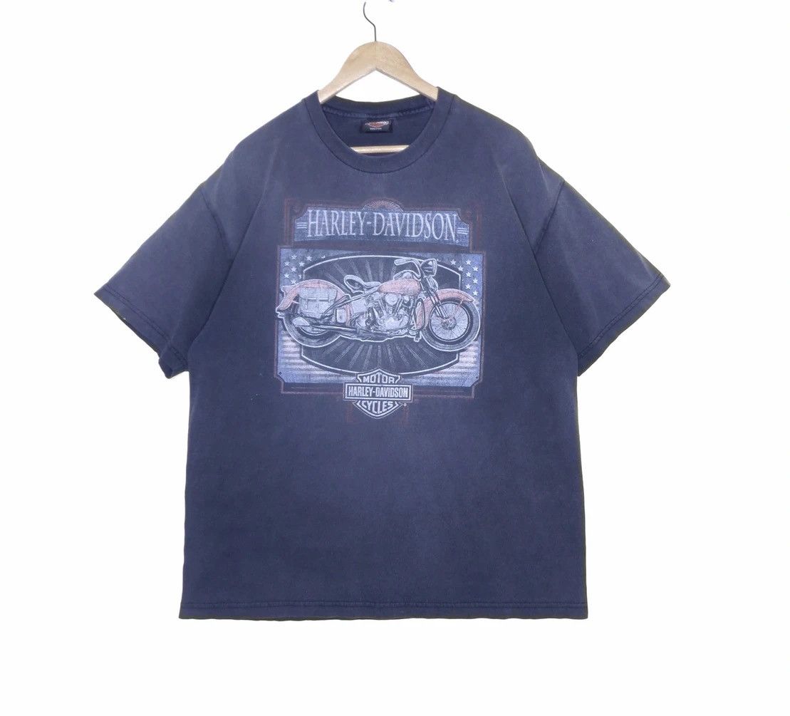 Harley Davidson × Vintage Vintage Harley Davidson T-Shirt very worn conditions Size US XL / EU 56 / 4 - 1 Thumbnail