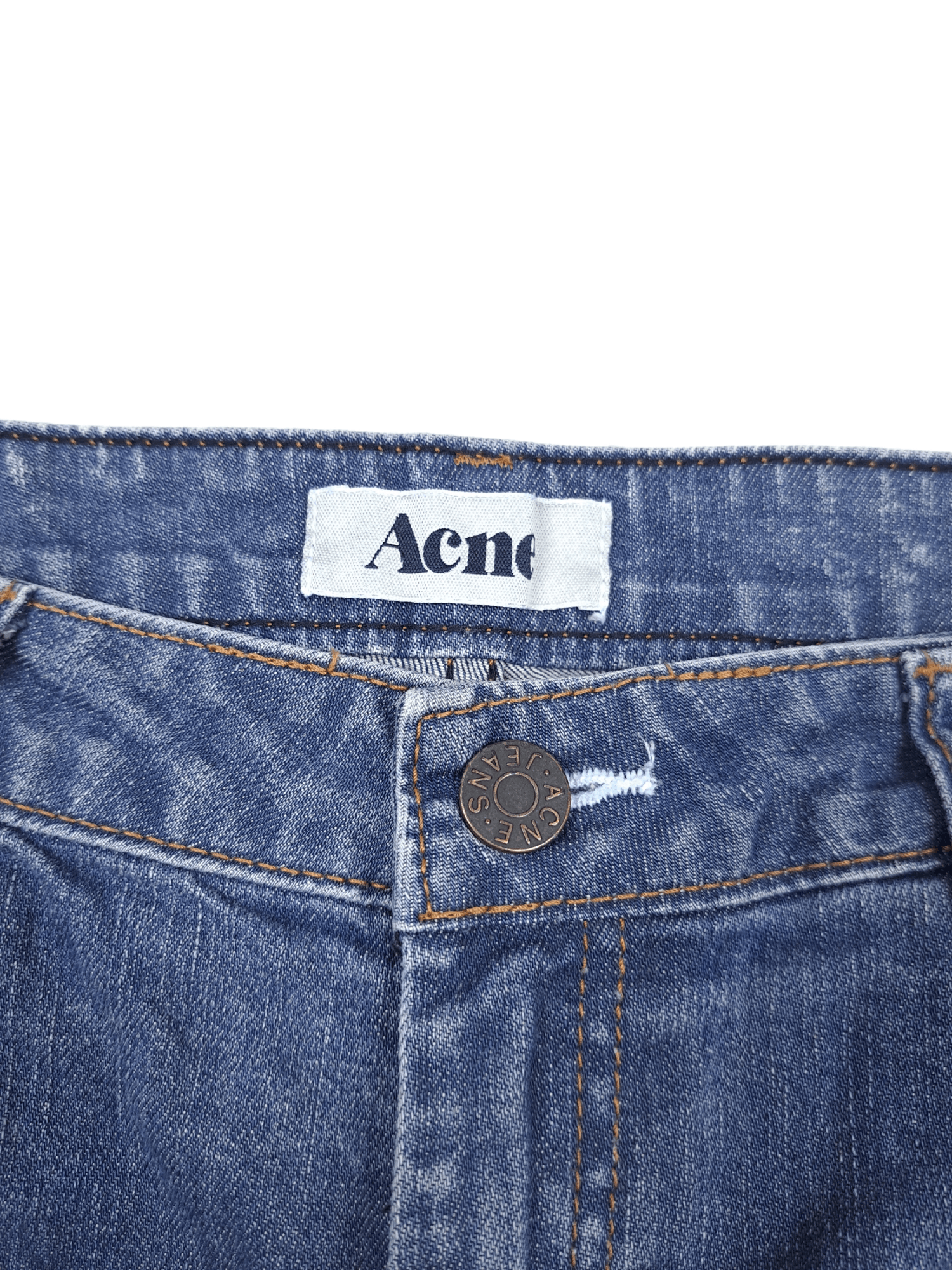 Acne Studios × Designer 💎 Acne Studios 30/34 Slim Hex Clone Washed Blue Denim Jeans Size US 32 / EU 48 - 3 Thumbnail