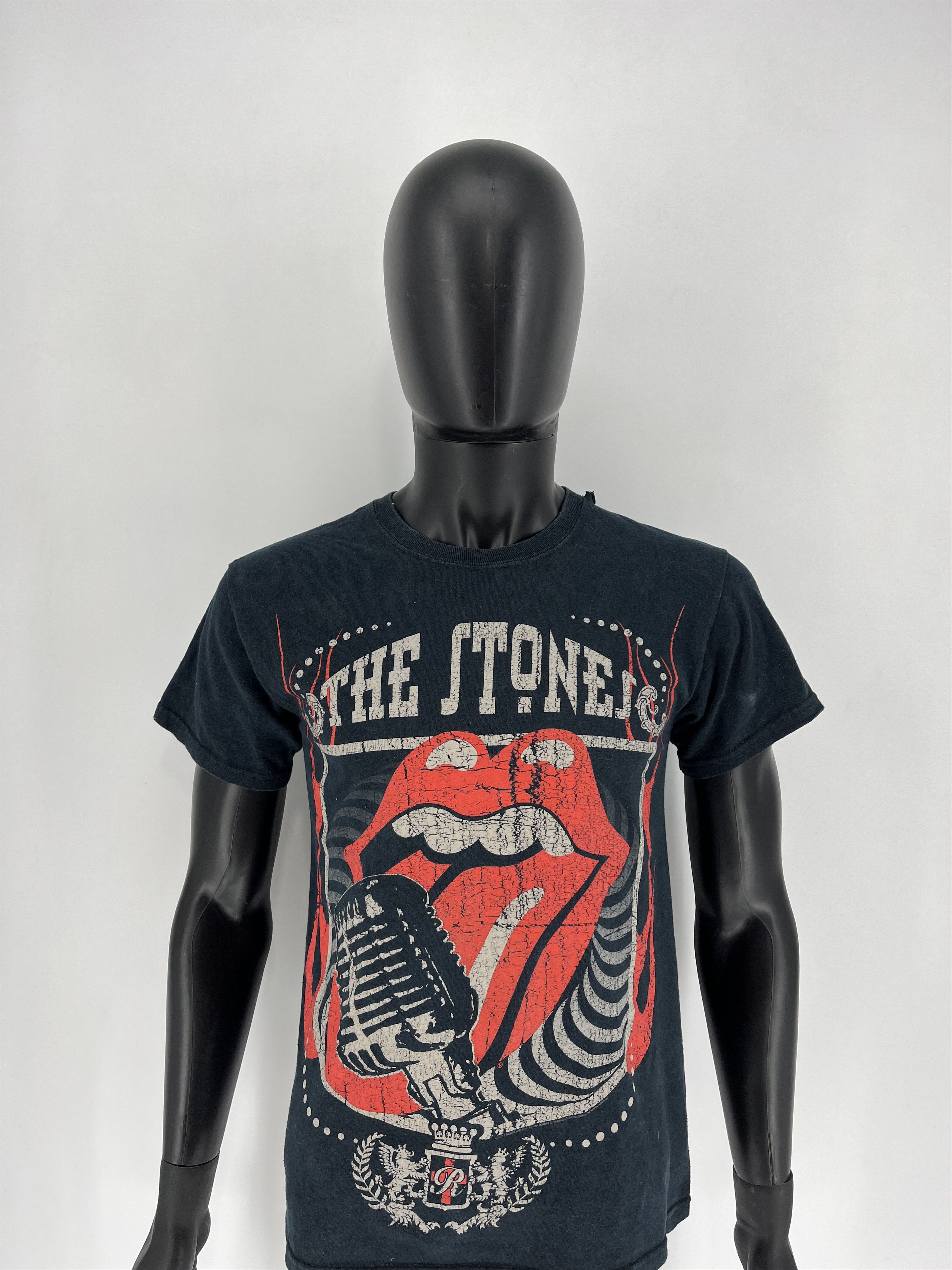 Vintage Y2K The Rolling Stones Tee Face Print Band Tour Rock