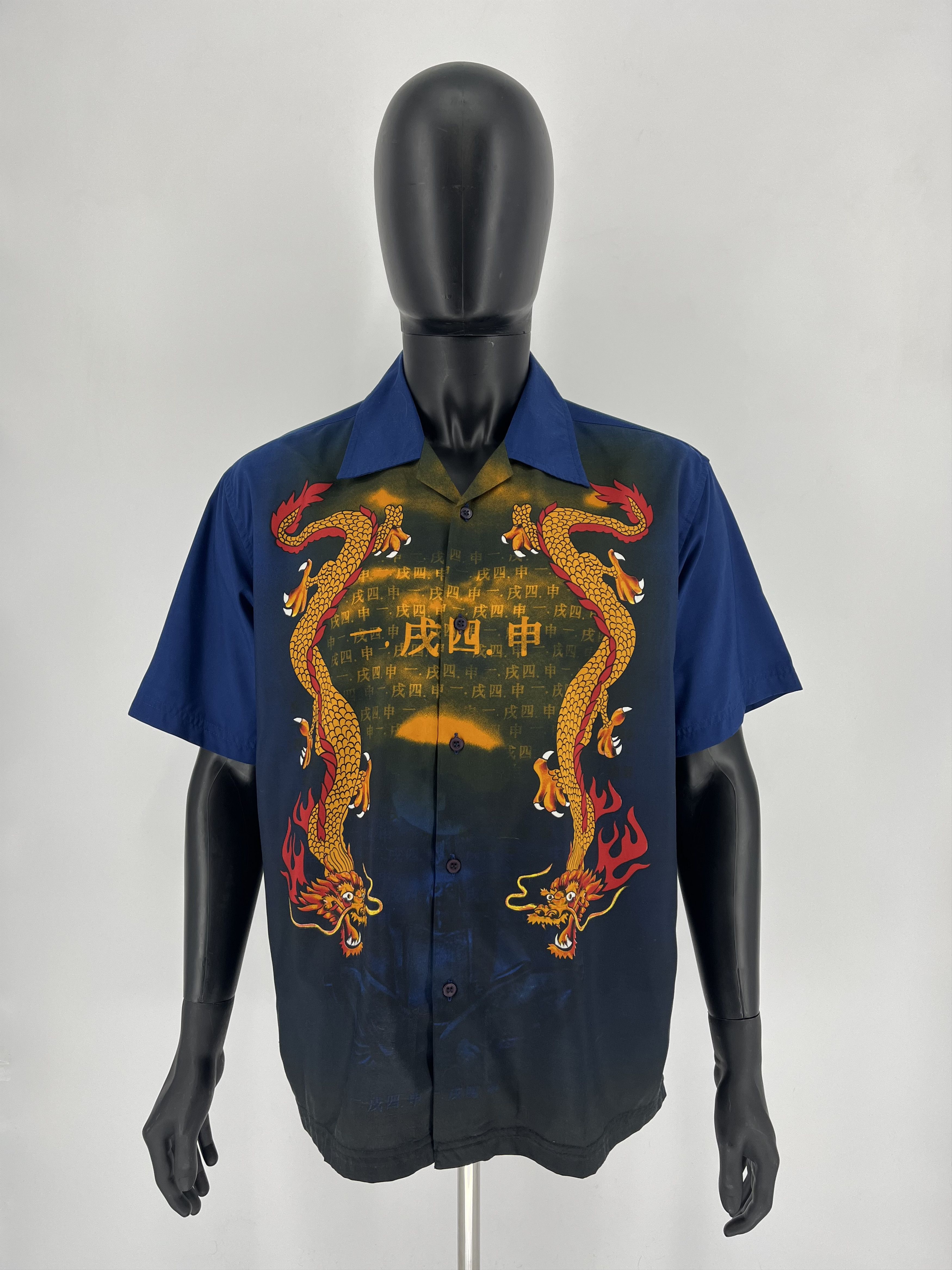 Vintage Y2K vintage Hawaiian Shirt Big logo Dragon Size US L / EU 52-54 / 3 - 2 Thumbnail