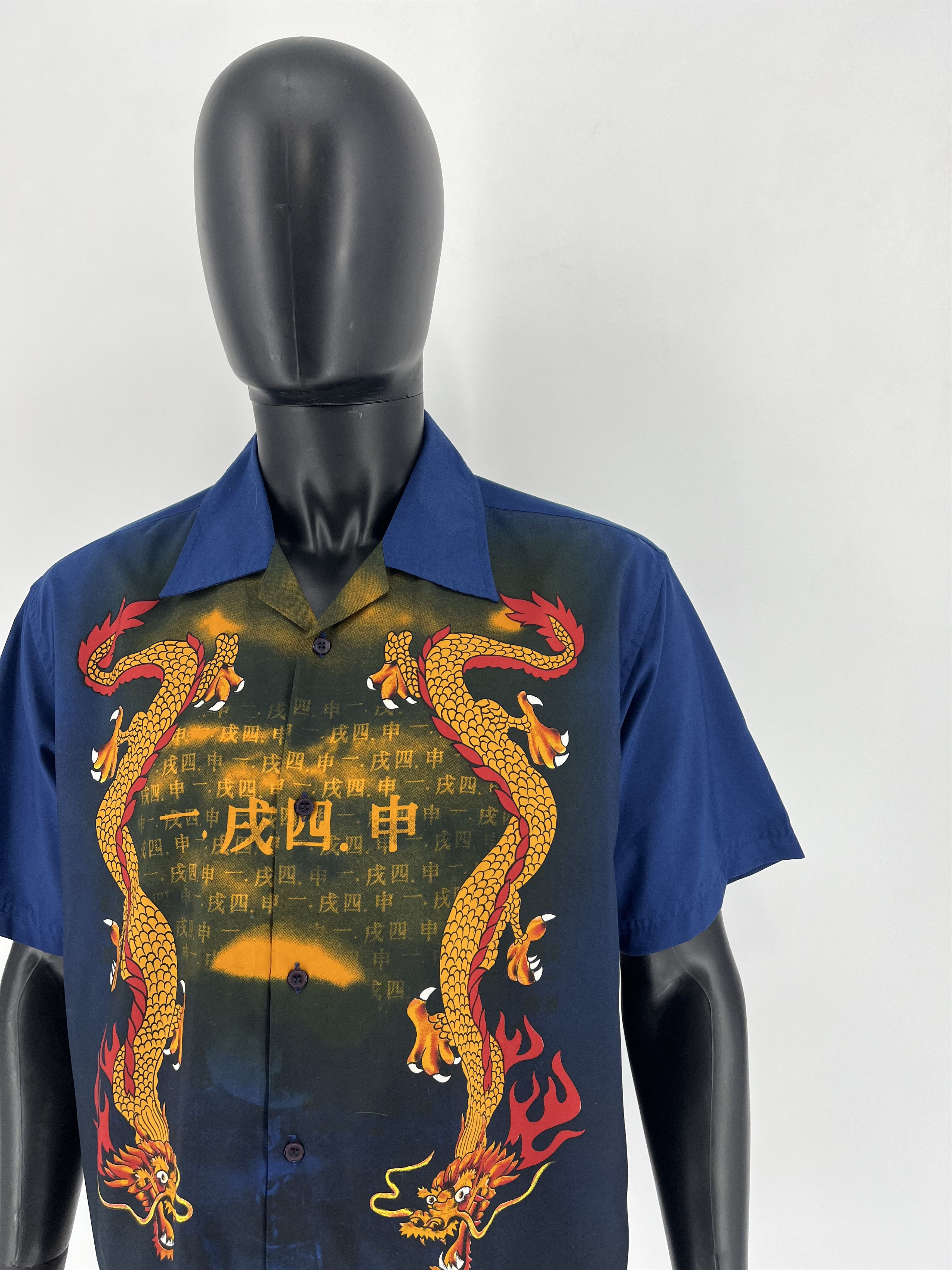 Vintage Y2K vintage Hawaiian Shirt Big logo Dragon Size US L / EU 52-54 / 3 - 3 Thumbnail