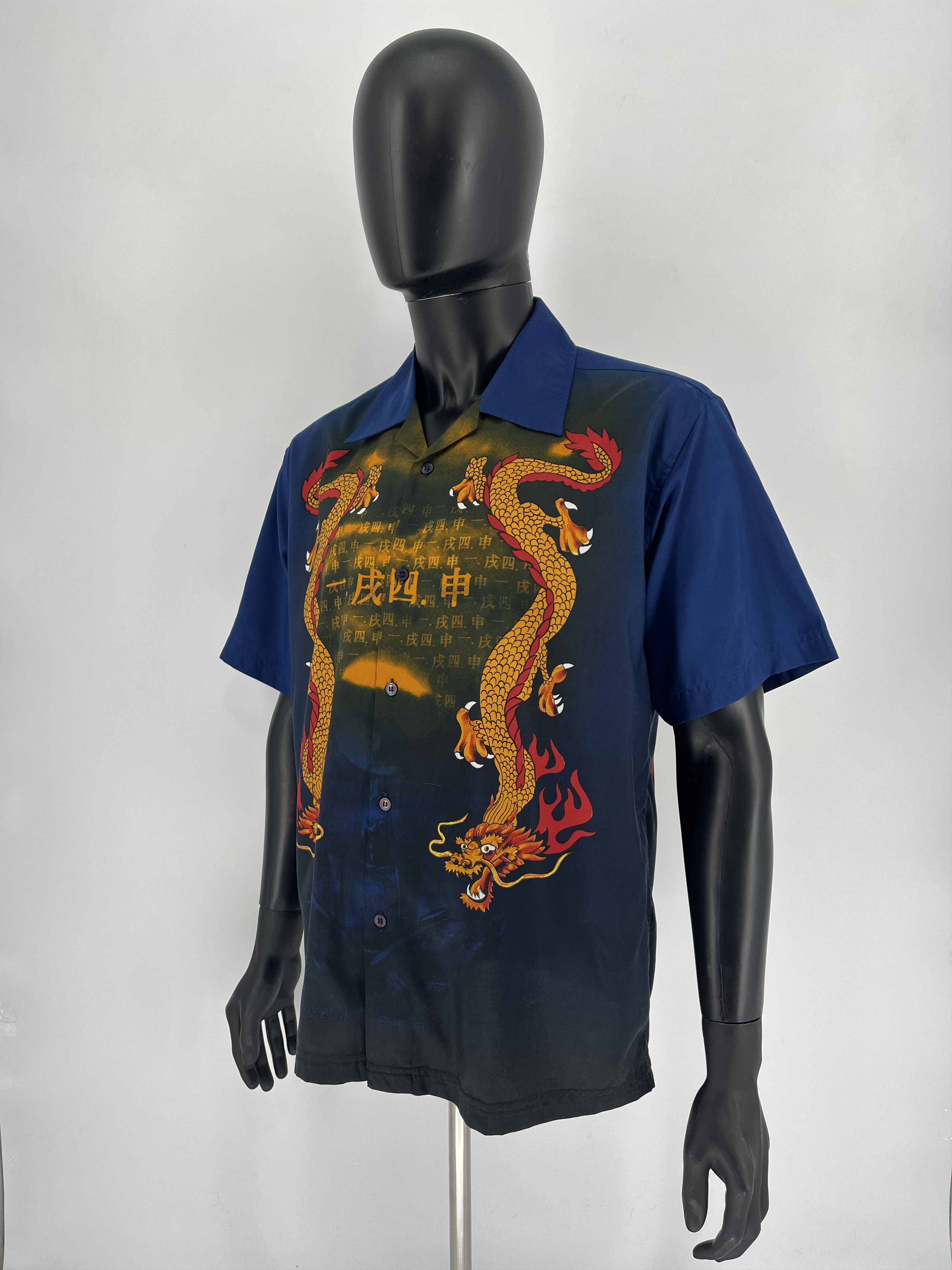 Vintage Y2K vintage Hawaiian Shirt Big logo Dragon Size US L / EU 52-54 / 3 - 4 Thumbnail