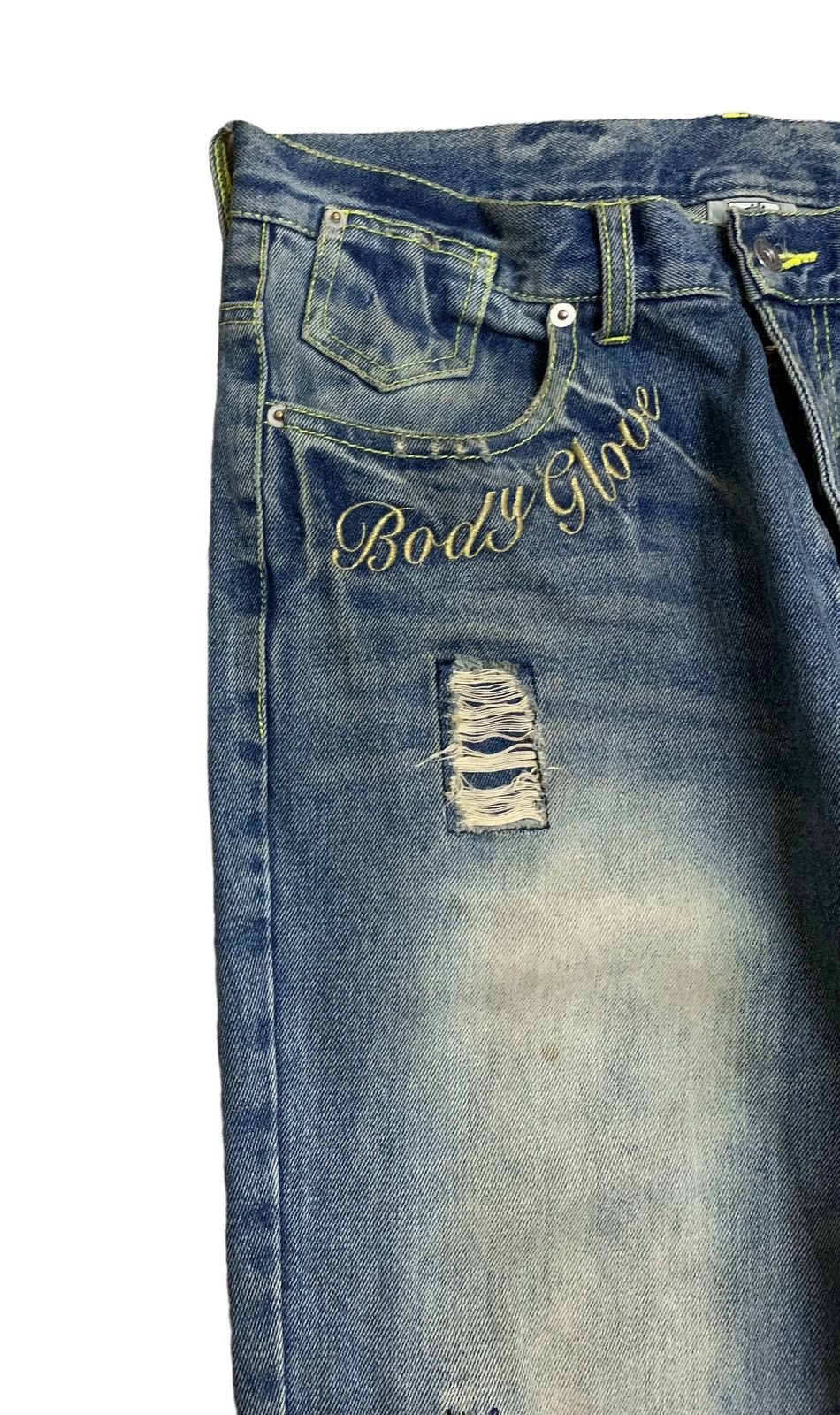 Body Glove × Vintage Rare Design Vintage Brand Body Glove Distressed Jeans 1990s Size US 32 / EU 48 - 5 Thumbnail