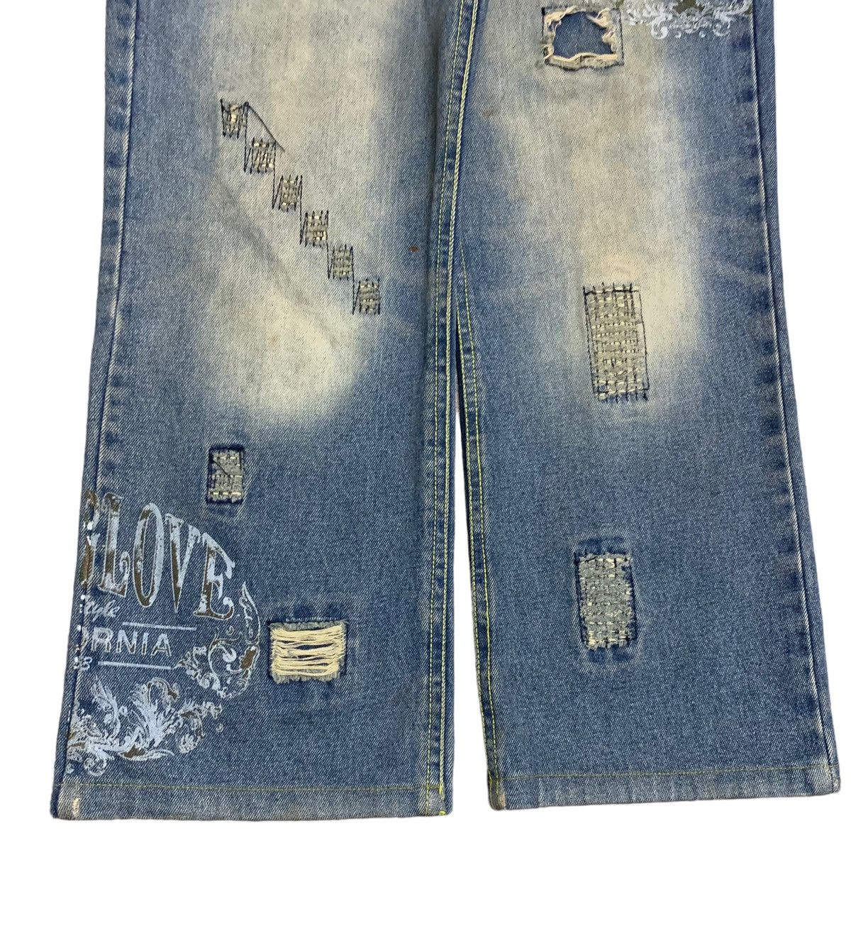 Body Glove × Vintage Rare Design Vintage Brand Body Glove Distressed Jeans 1990s Size US 32 / EU 48 - 4 Thumbnail