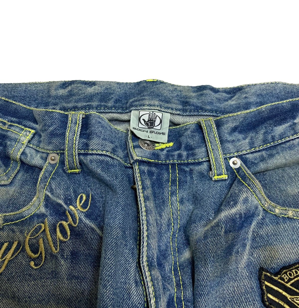Body Glove × Vintage Rare Design Vintage Brand Body Glove Distressed Jeans 1990s Size US 32 / EU 48 - 3 Thumbnail