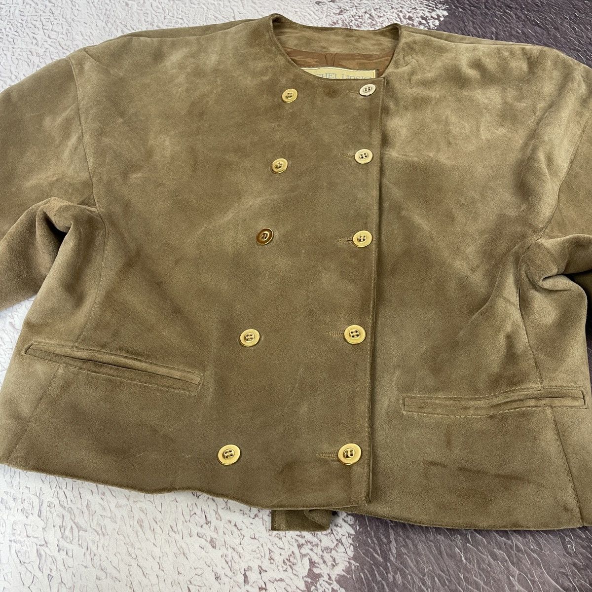 Other Michel Lipsic Paris vintage 80s leather suede crop jacket Size S / US 4 / IT 40 - 10 Thumbnail