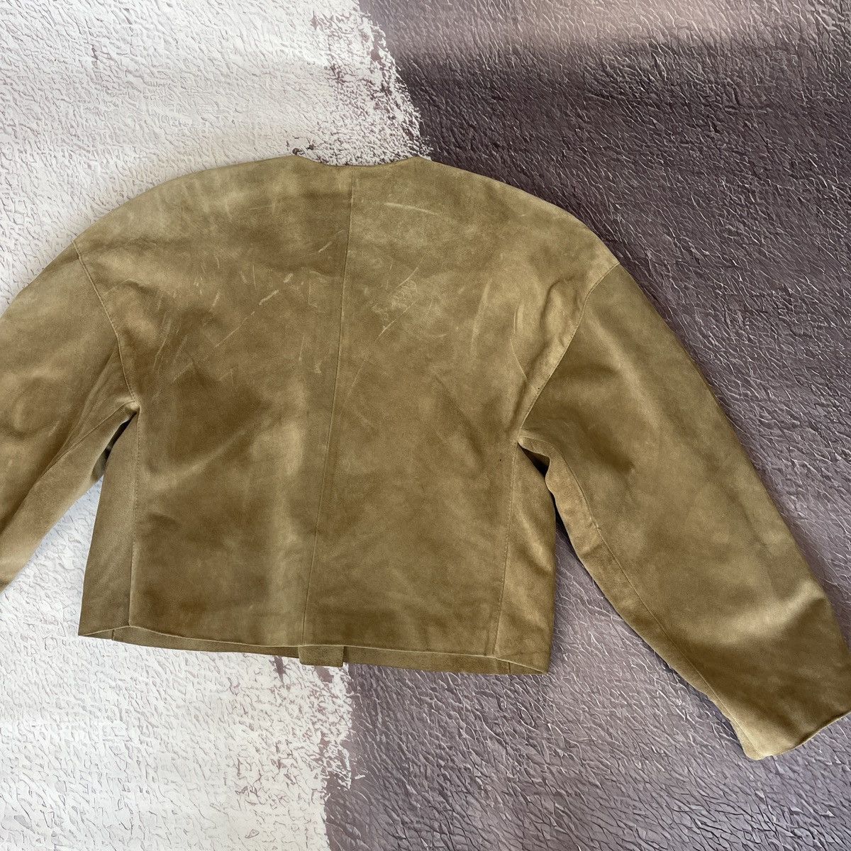 Other Michel Lipsic Paris vintage 80s leather suede crop jacket Size S / US 4 / IT 40 - 15 Thumbnail