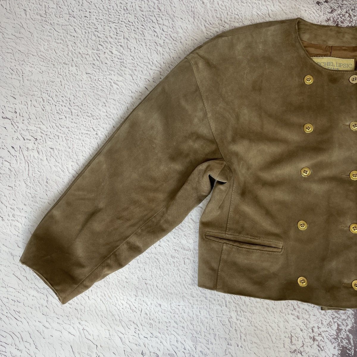 Other Michel Lipsic Paris vintage 80s leather suede crop jacket Size S / US 4 / IT 40 - 3 Thumbnail