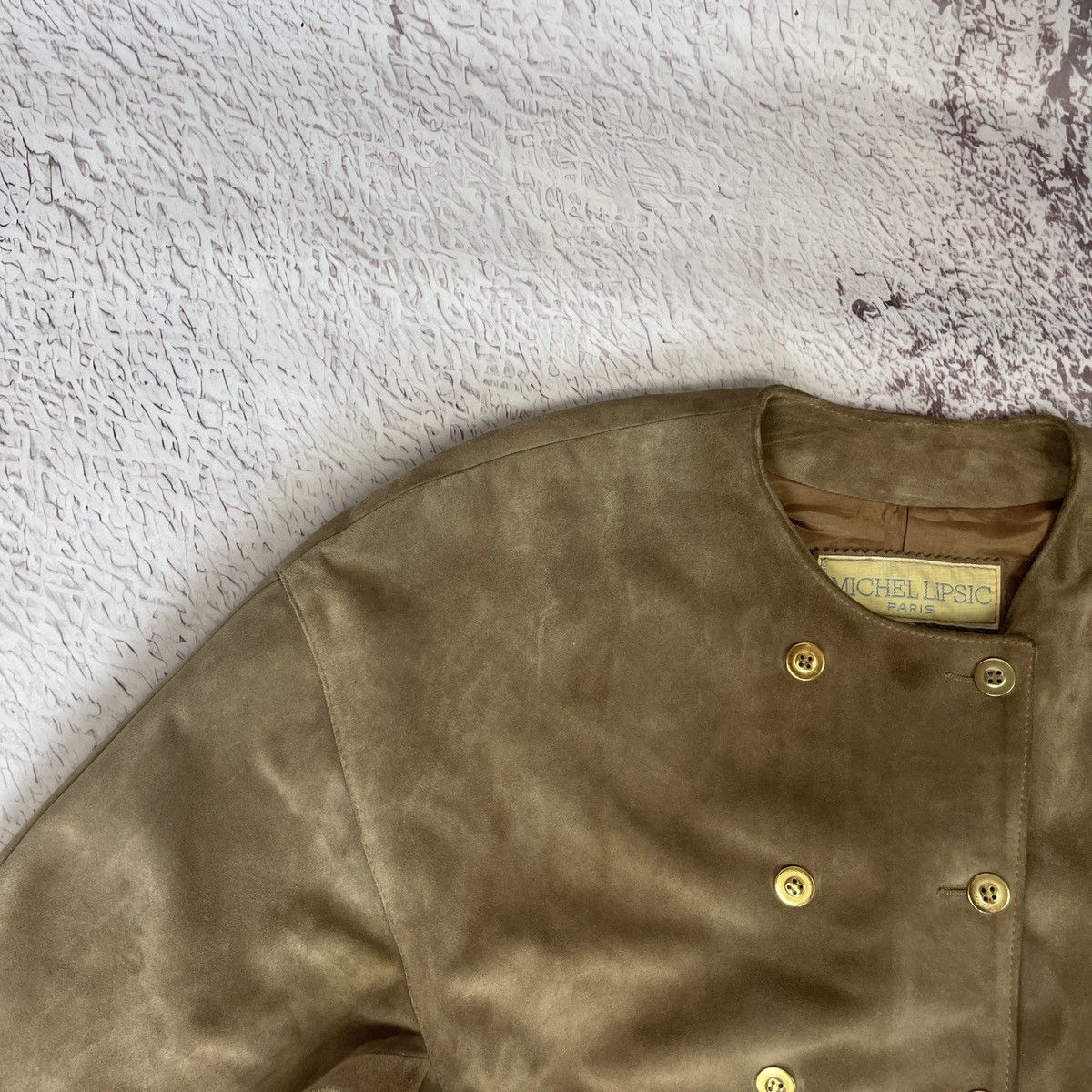 Other Michel Lipsic Paris vintage 80s leather suede crop jacket Size S / US 4 / IT 40 - 8 Thumbnail