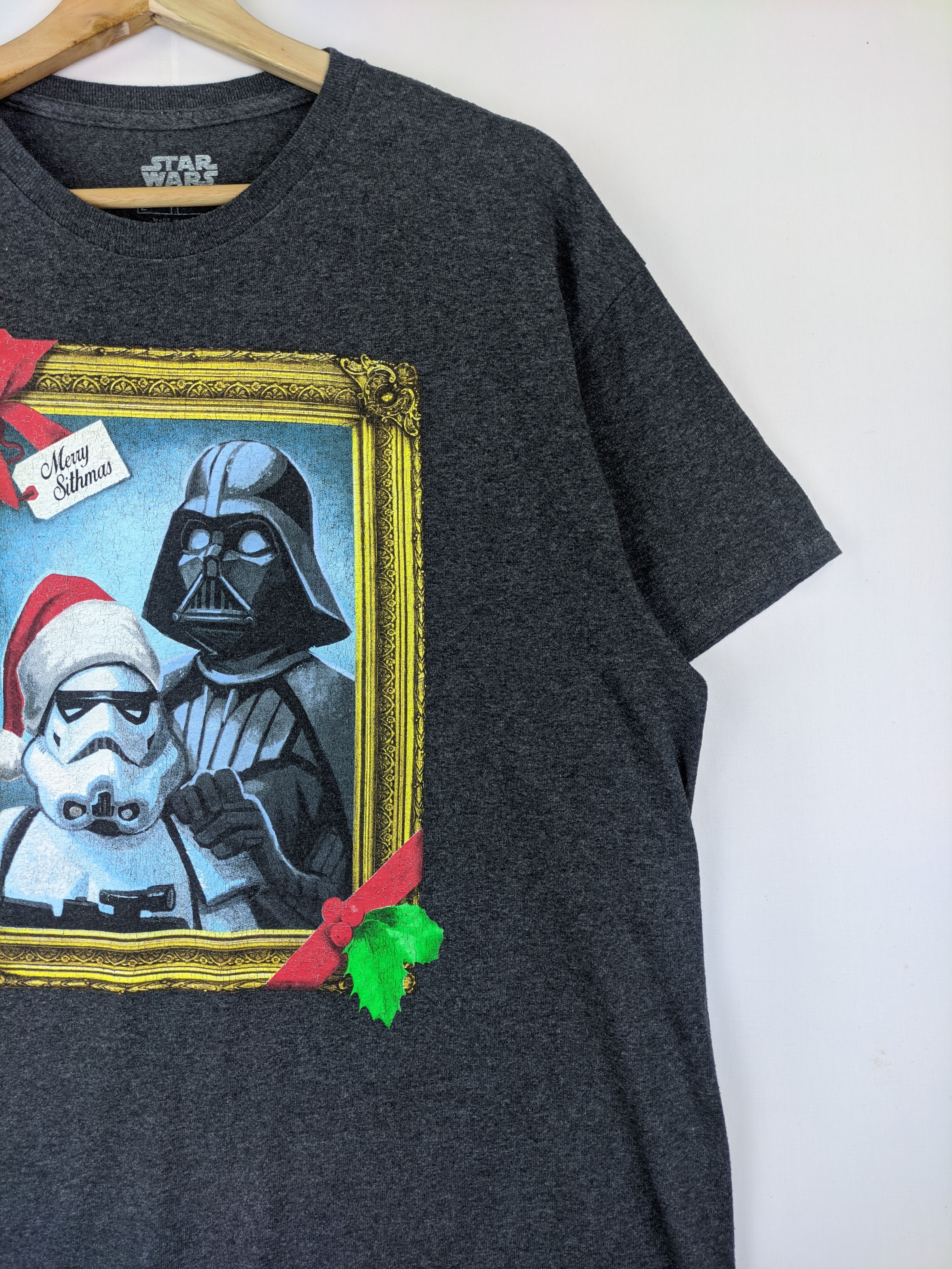 Star Wars Steals🔥T Shirt Darth Vader Storm Troopers Xmas Tee Size US L / EU 52-54 / 3 - 3 Thumbnail