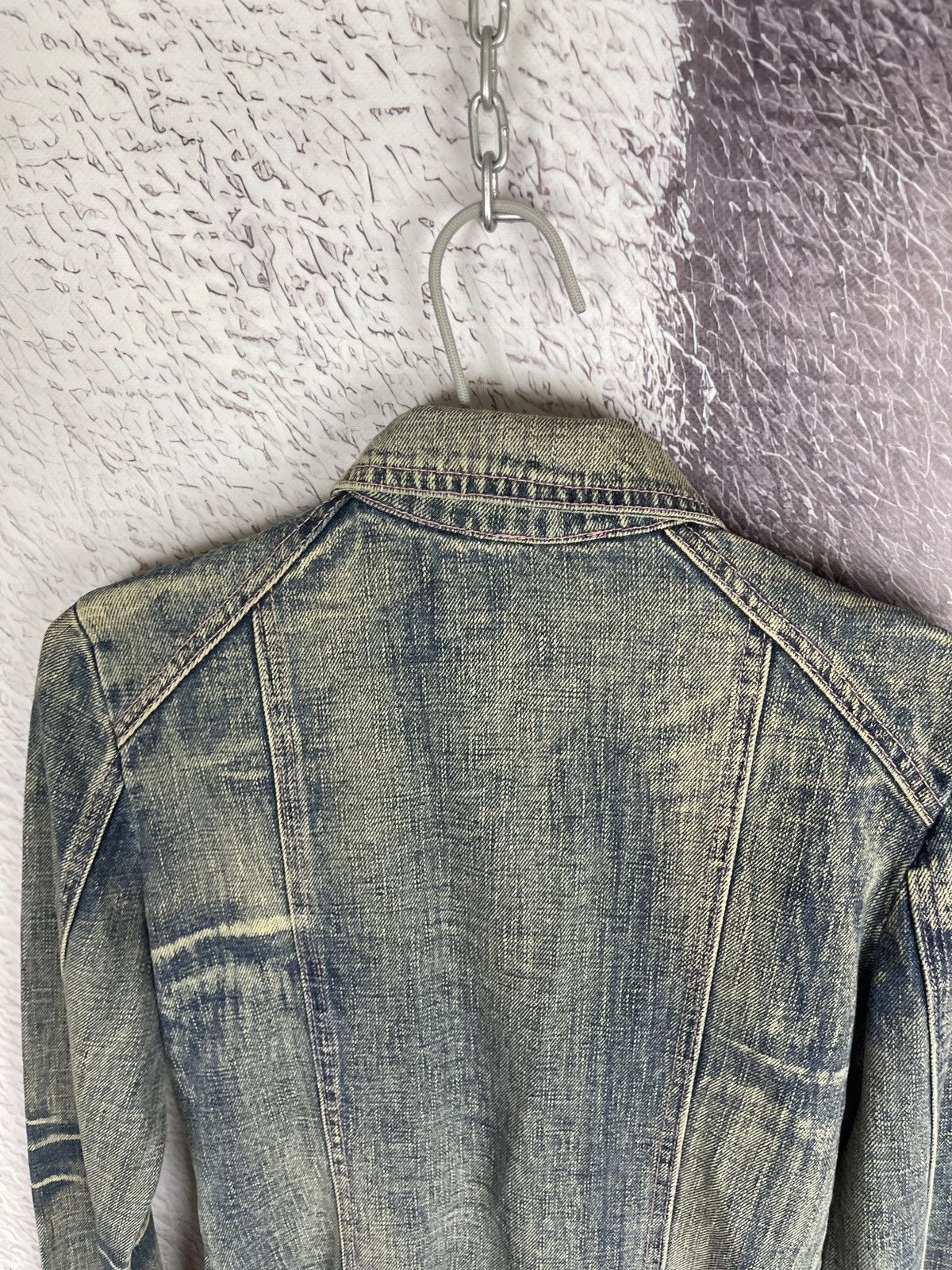 Dolce & Gabbana Dolce & Gabbaba vintage pink mint faded denim jacket Size S / US 4 / IT 40 - 21 Thumbnail