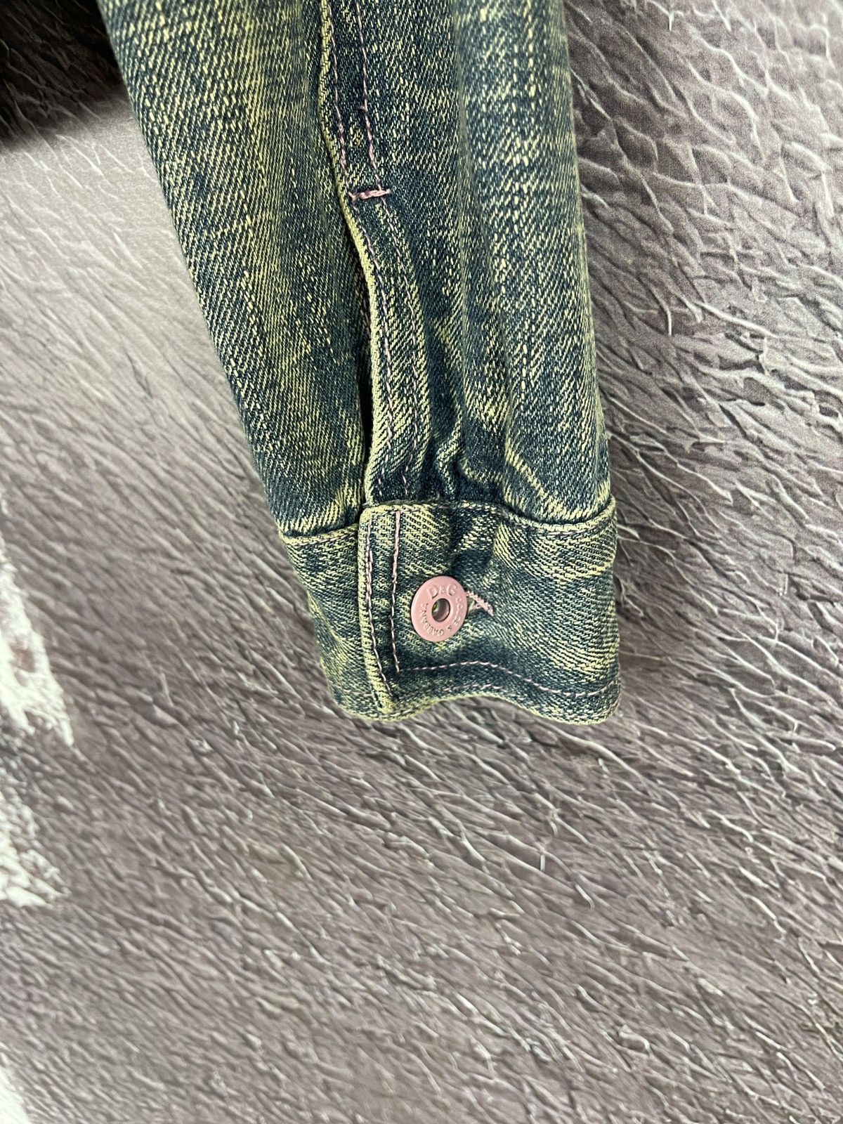 Dolce & Gabbana Dolce & Gabbaba vintage pink mint faded denim jacket Size S / US 4 / IT 40 - 20 Thumbnail