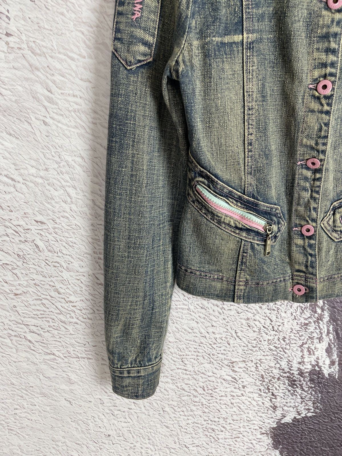 Dolce & Gabbana Dolce & Gabbaba vintage pink mint faded denim jacket Size S / US 4 / IT 40 - 4 Thumbnail
