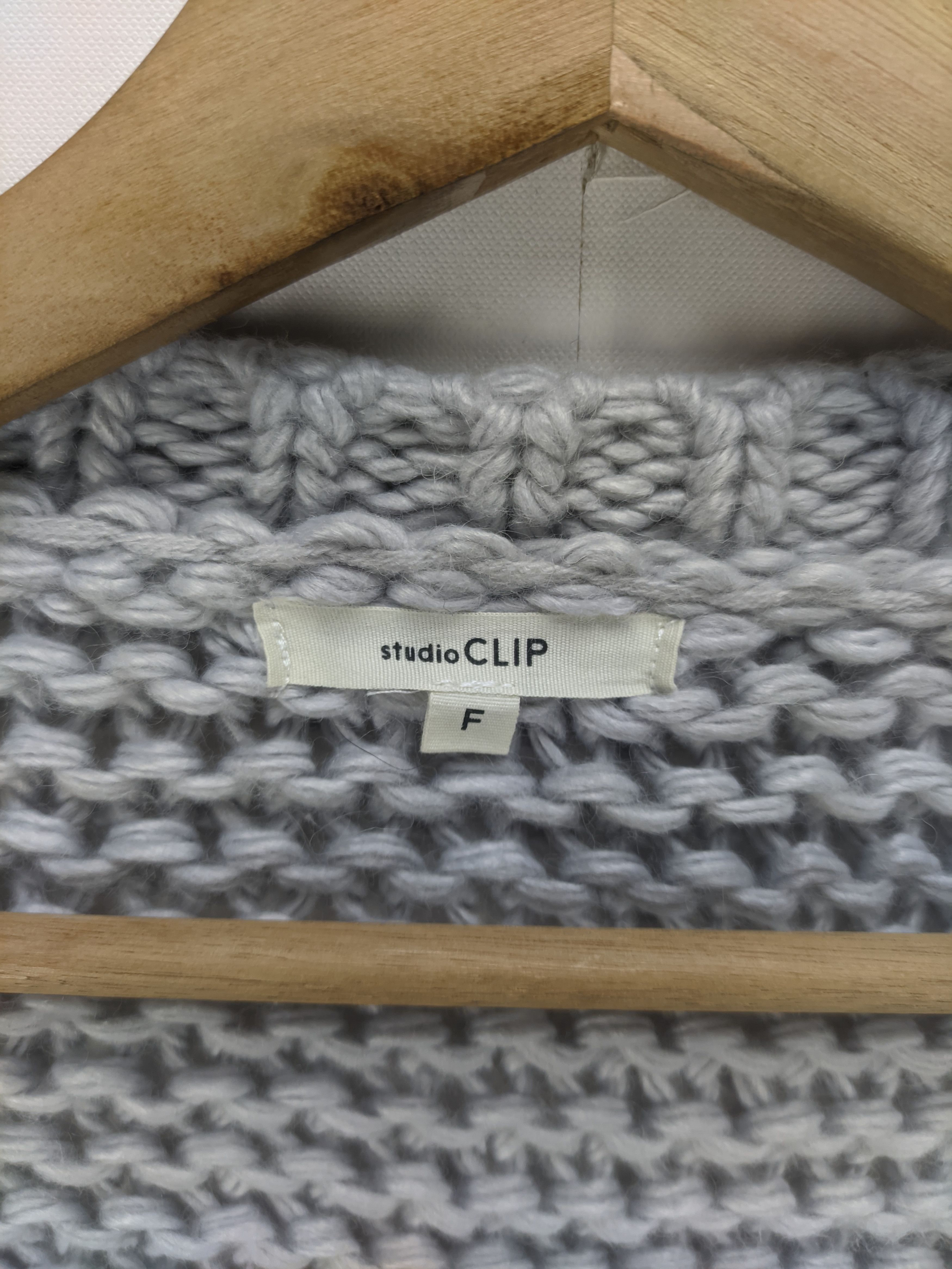 Japanese Brand Steals🔥Cable Knit Fishnet Cardigan by Studio Clip Size L / US 10 / IT 46 - 3 Thumbnail