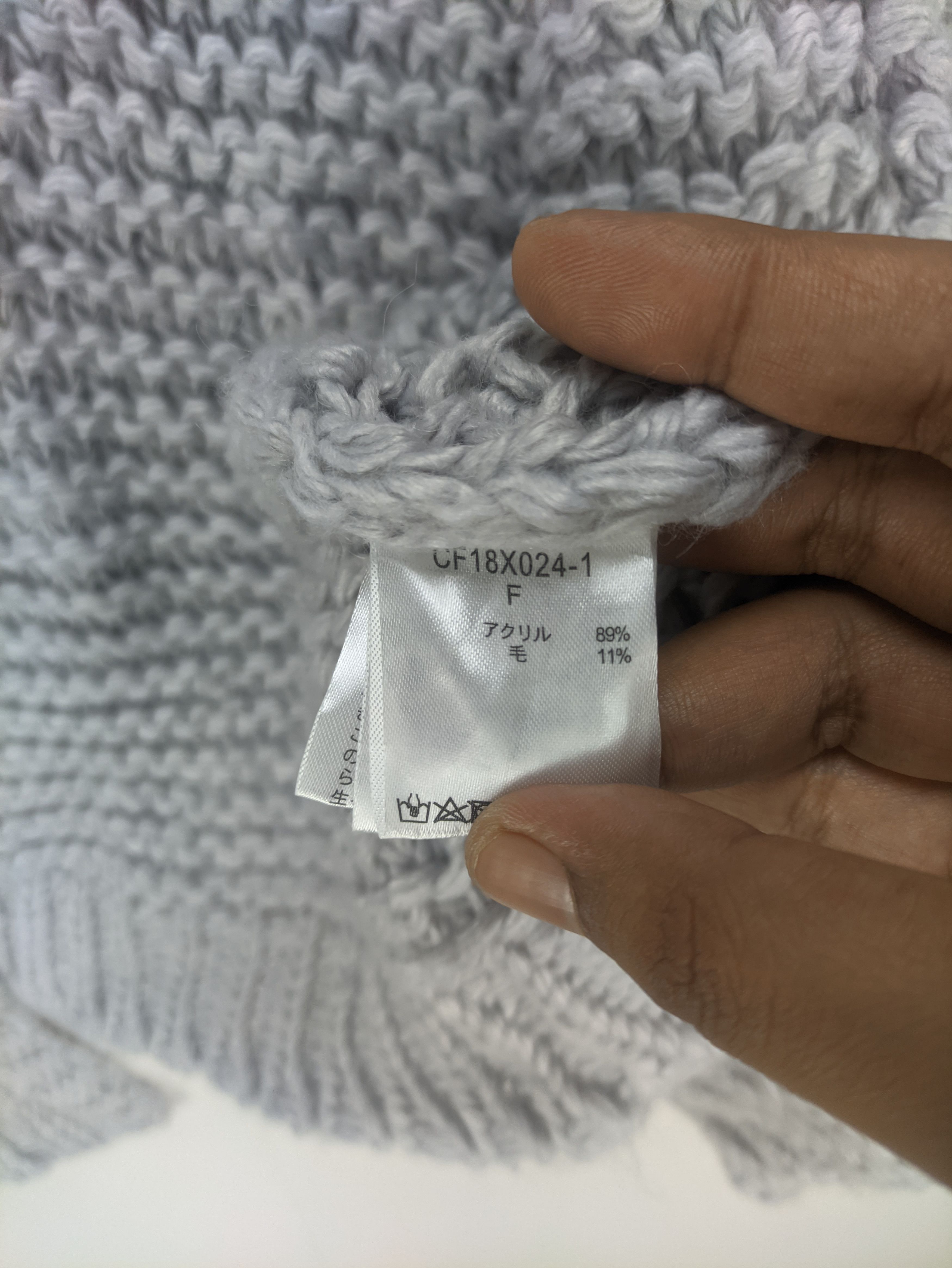 Japanese Brand Steals🔥Cable Knit Fishnet Cardigan by Studio Clip Size L / US 10 / IT 46 - 4 Thumbnail