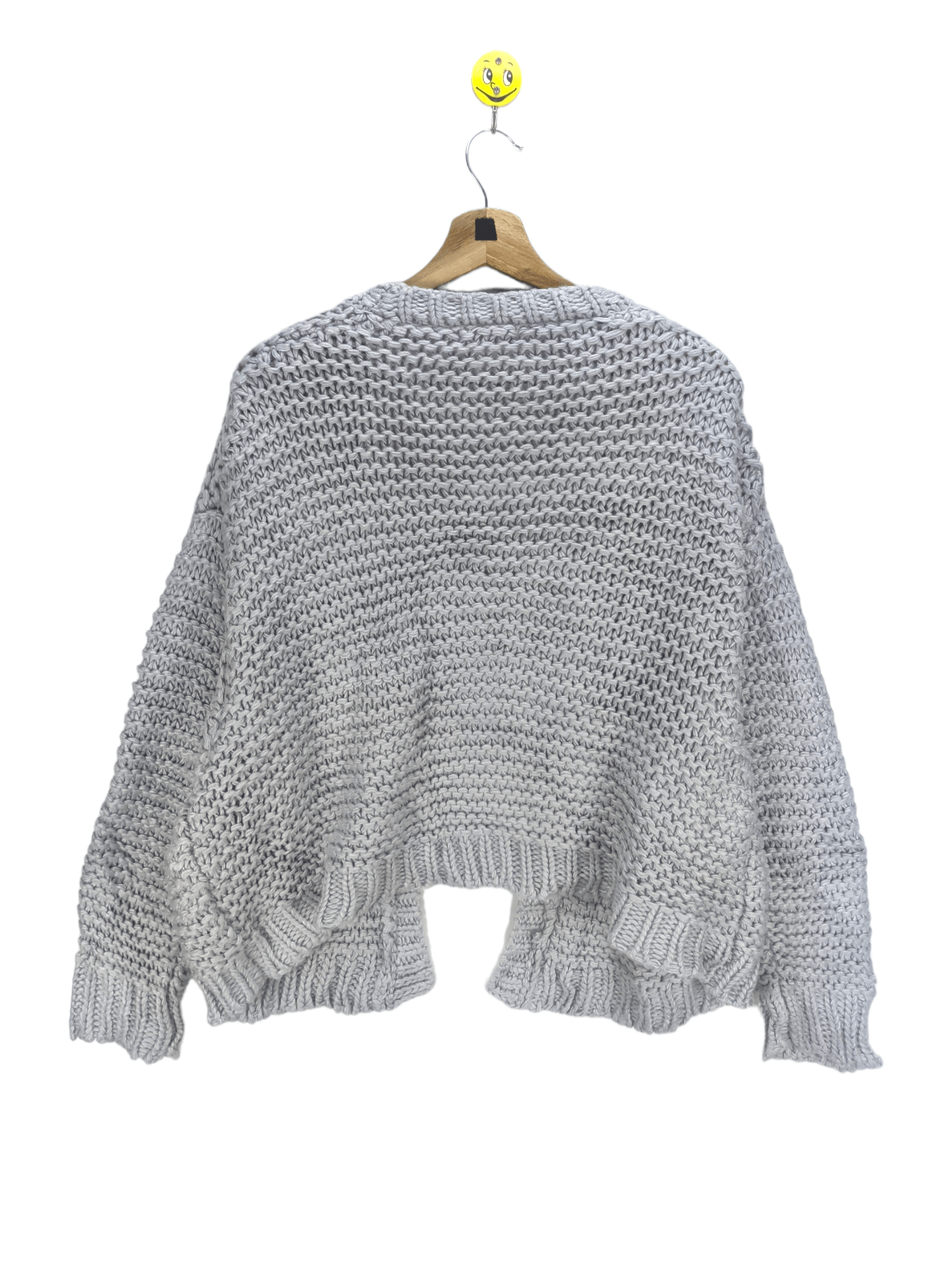 Japanese Brand Steals🔥Cable Knit Fishnet Cardigan by Studio Clip Size L / US 10 / IT 46 - 2 Thumbnail