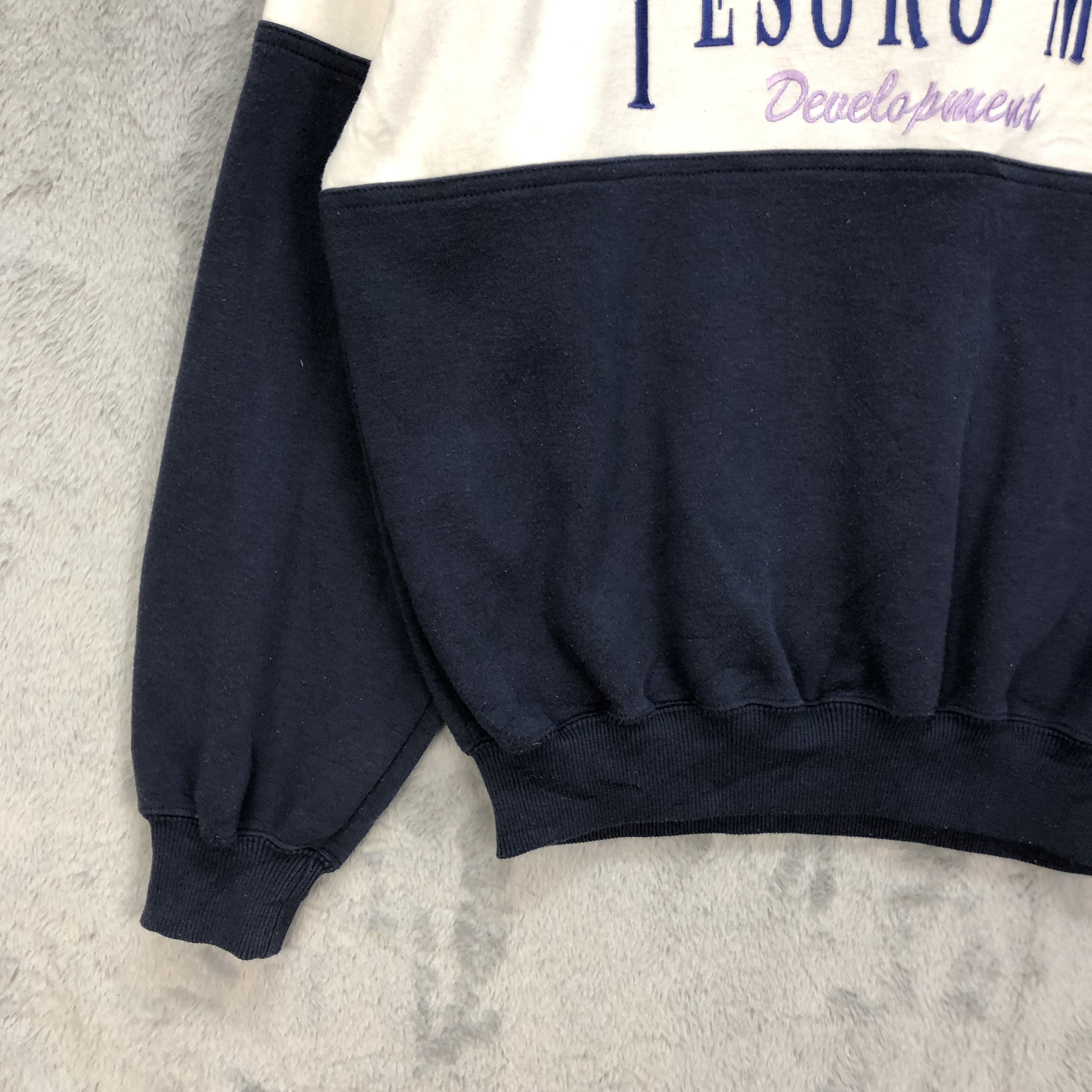 Japanese Brand TESORO MIO Big Logo Colorblock Sweatshirts #5037-26 Size US L / EU 52-54 / 3 - 5 Thumbnail