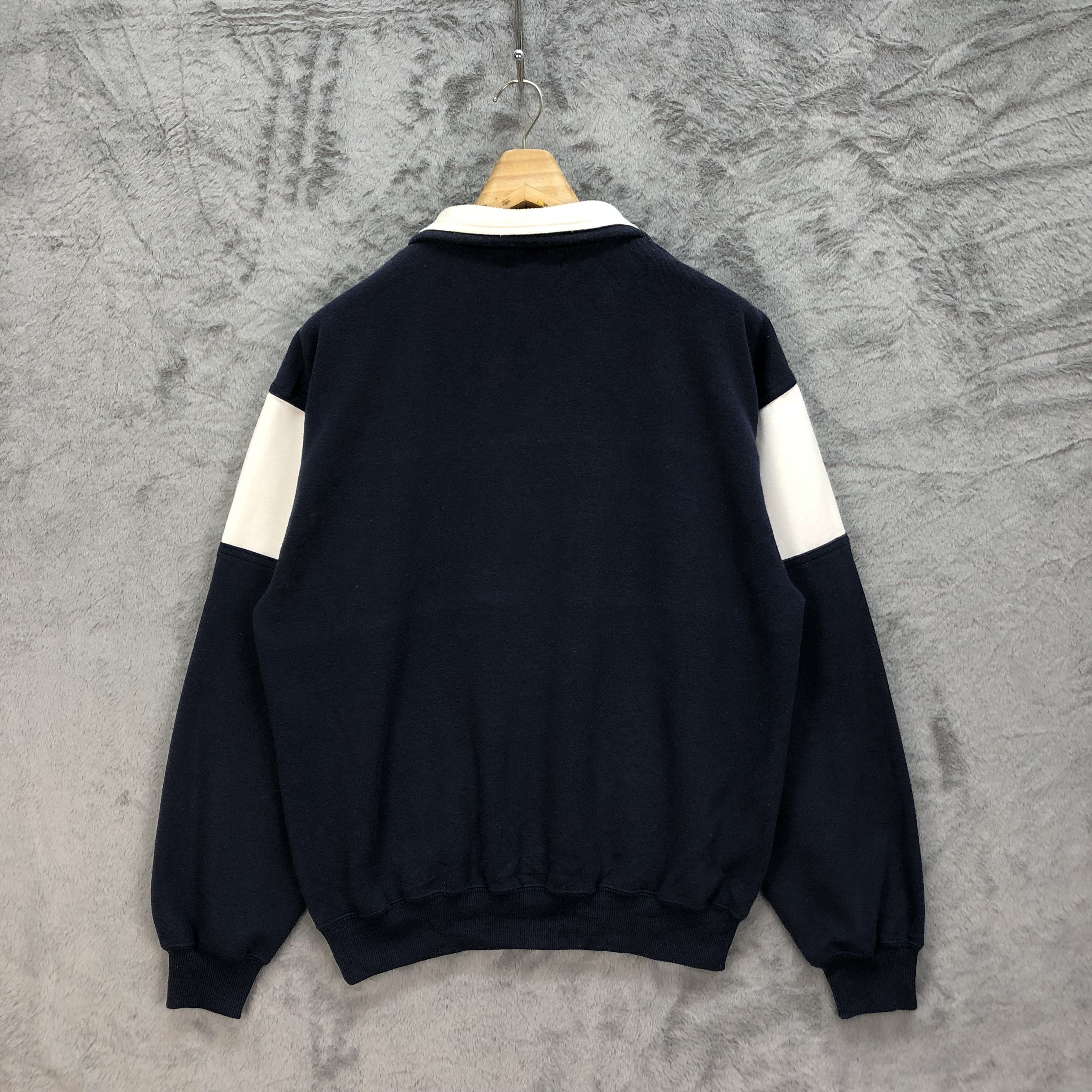 Japanese Brand TESORO MIO Big Logo Colorblock Sweatshirts #5037-26 Size US L / EU 52-54 / 3 - 9 Thumbnail