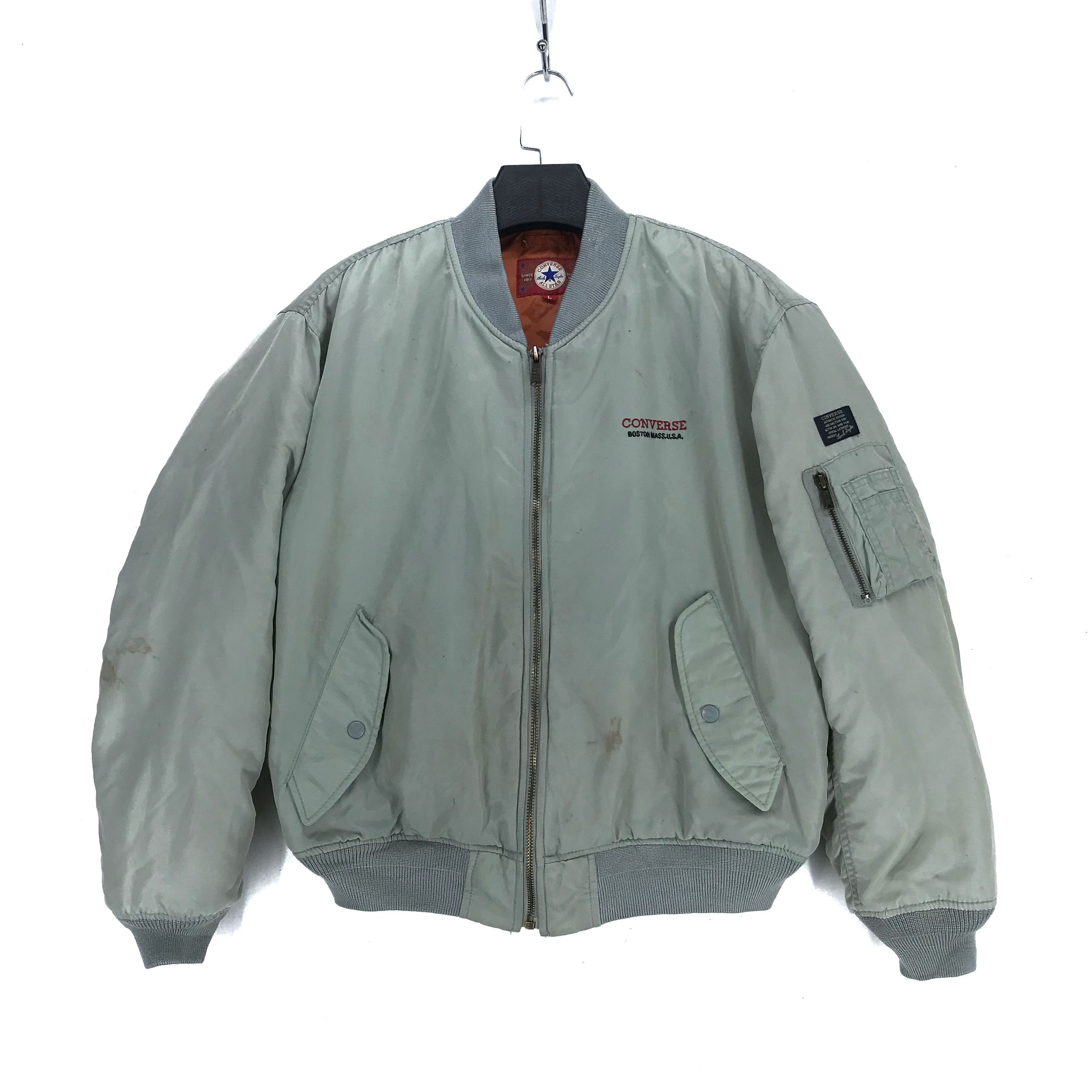 Converse Vintage Converse MA-1 Bomber Jacket #2310-90 Size US L / EU 52-54 / 3 - 1 Thumbnail