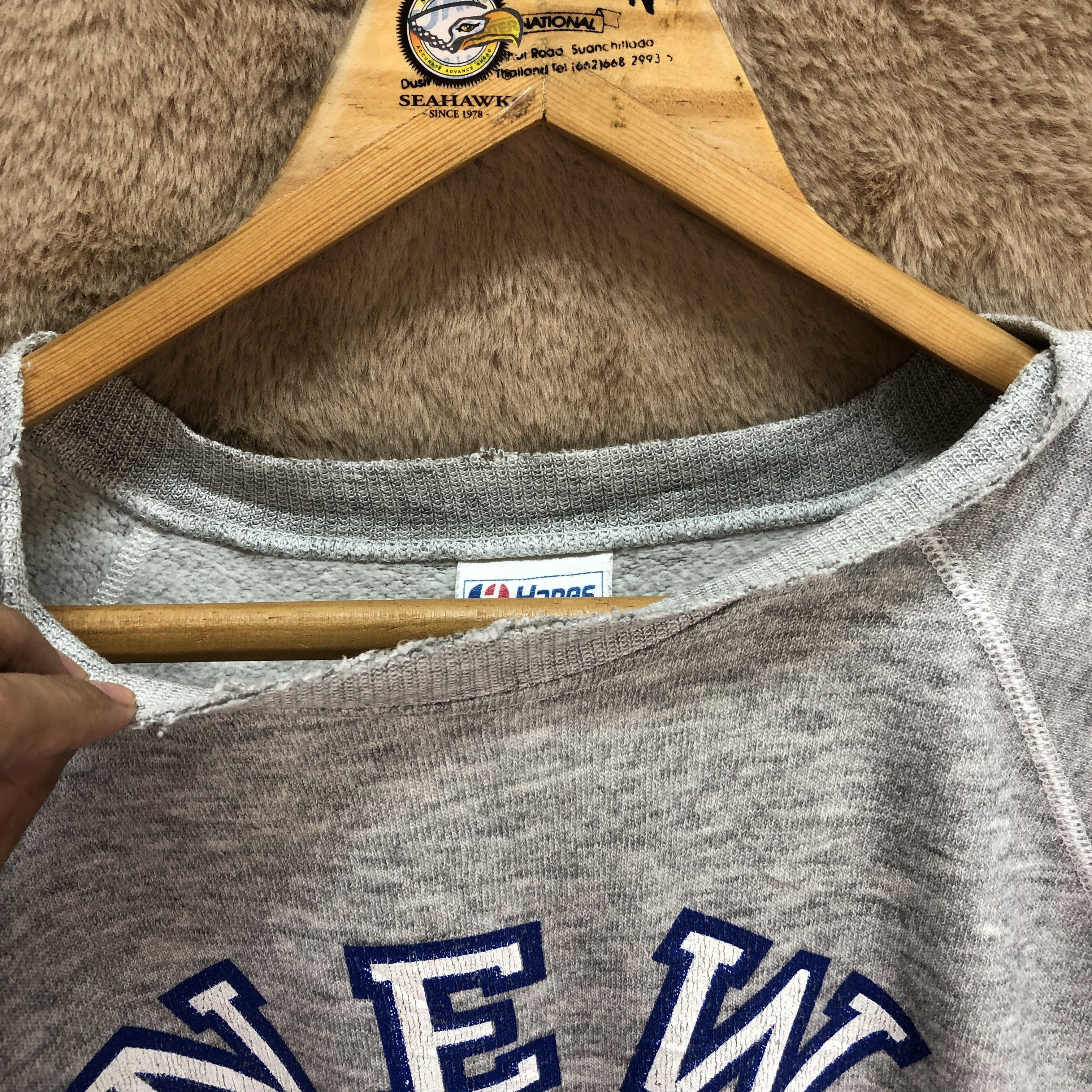 Hanes VINTAGE 90's NEW YORK CITY MADE IN USA SWEATSHIRT #5259-178 Size US XL / EU 56 / 4 - 9 Thumbnail