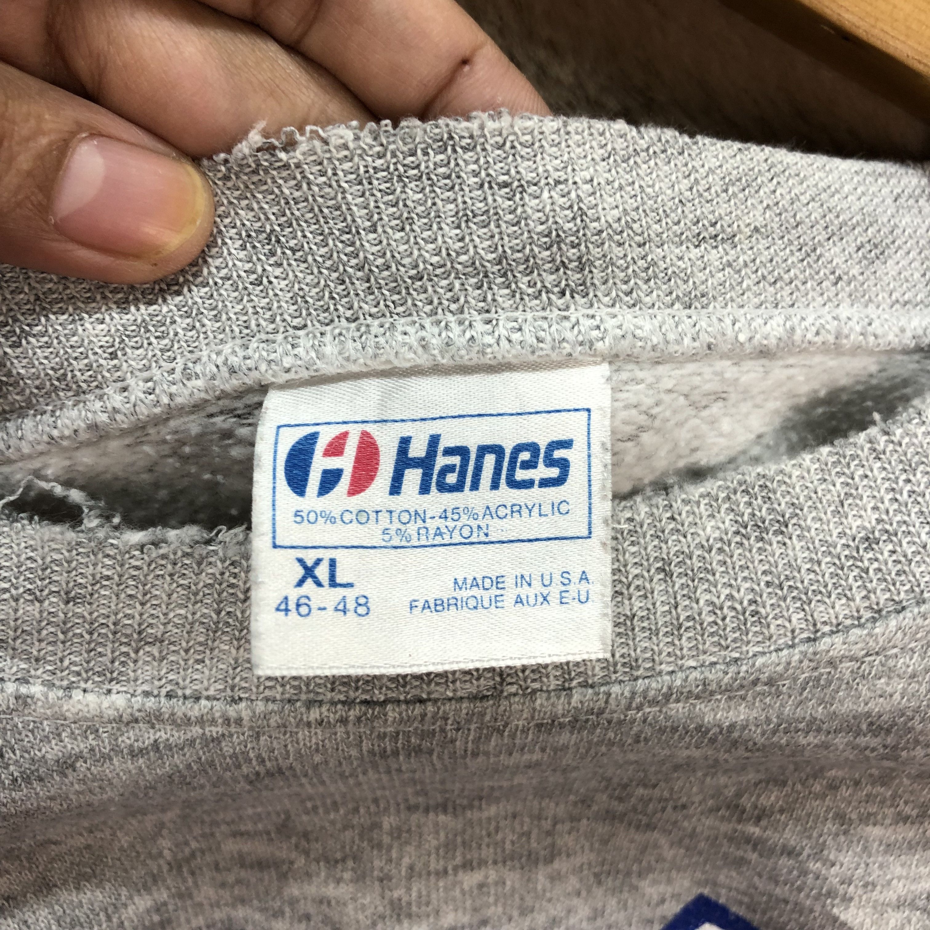 Hanes VINTAGE 90's NEW YORK CITY MADE IN USA SWEATSHIRT #5259-178 Size US XL / EU 56 / 4 - 7 Thumbnail