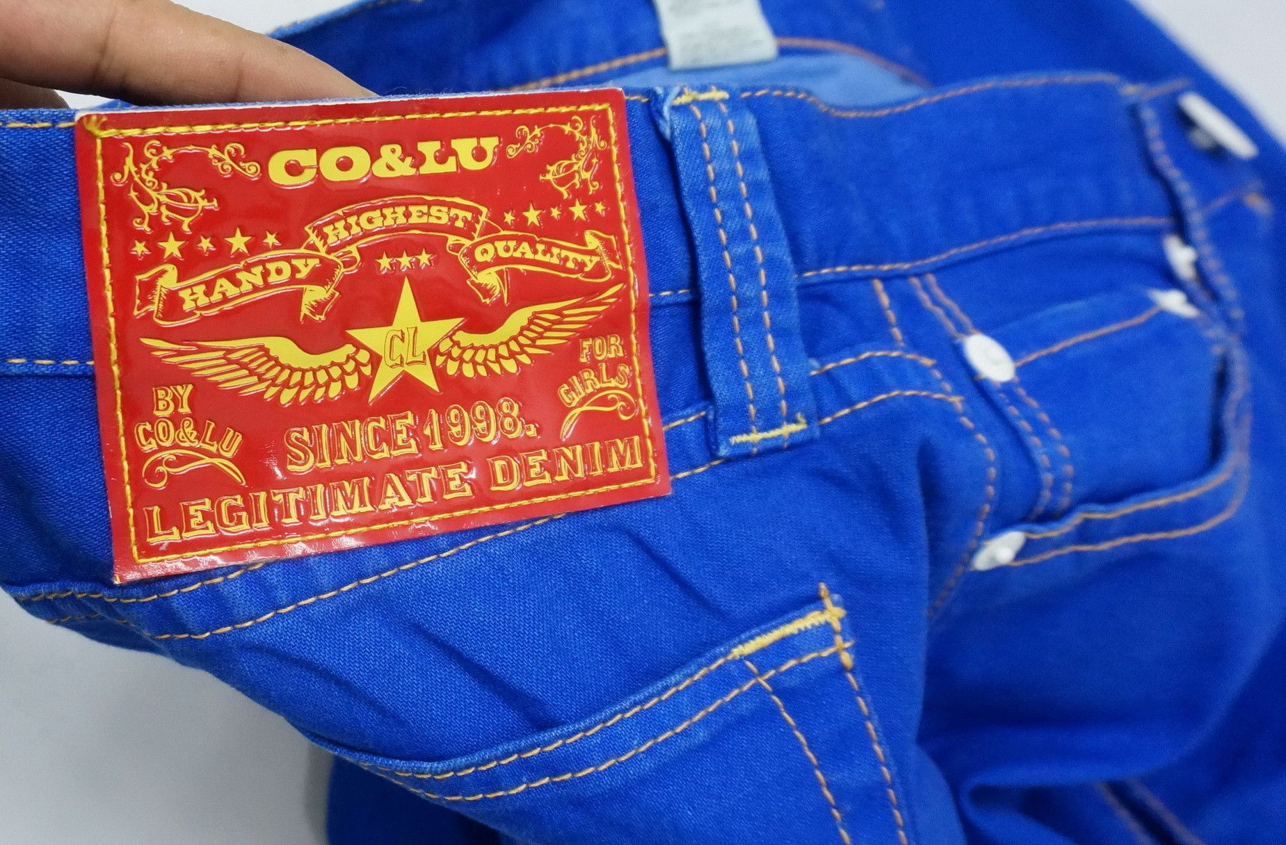 Japanese Brand CO & LU Lightweight Denim Size US 29 - 20 Thumbnail