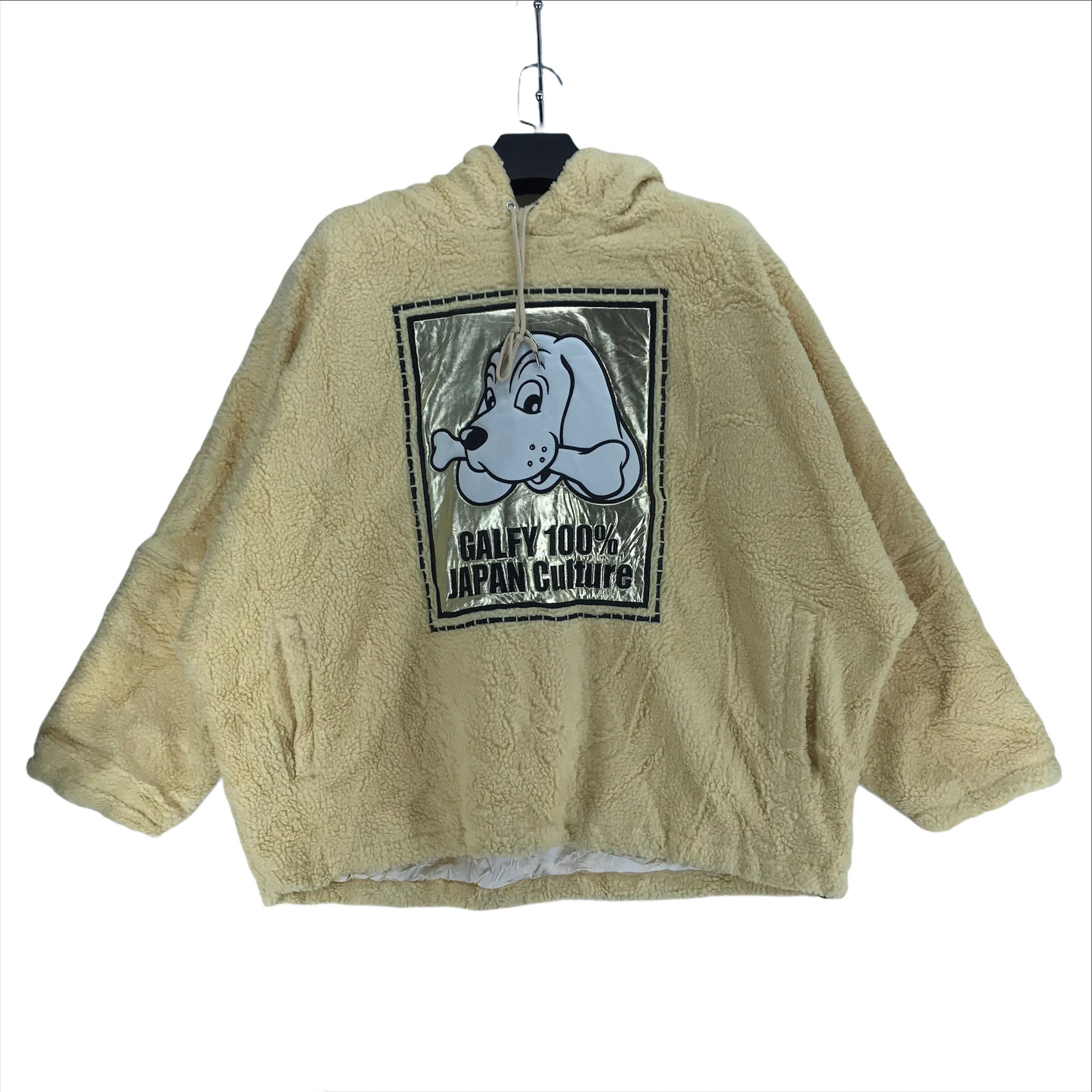 Japanese Brand Galfy 100% Japan Culture Big Logo Fleece Hoodie #2626-104 Size US XL / EU 56 / 4 - 1 Thumbnail