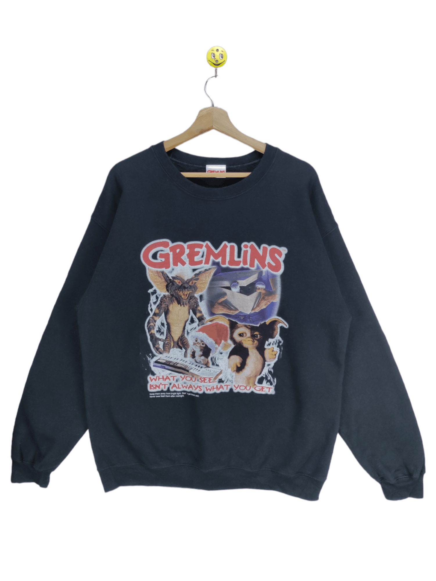image of Stealsvintage Sweatshirt Gremlins Movie in Black, Men's (Size Medium)