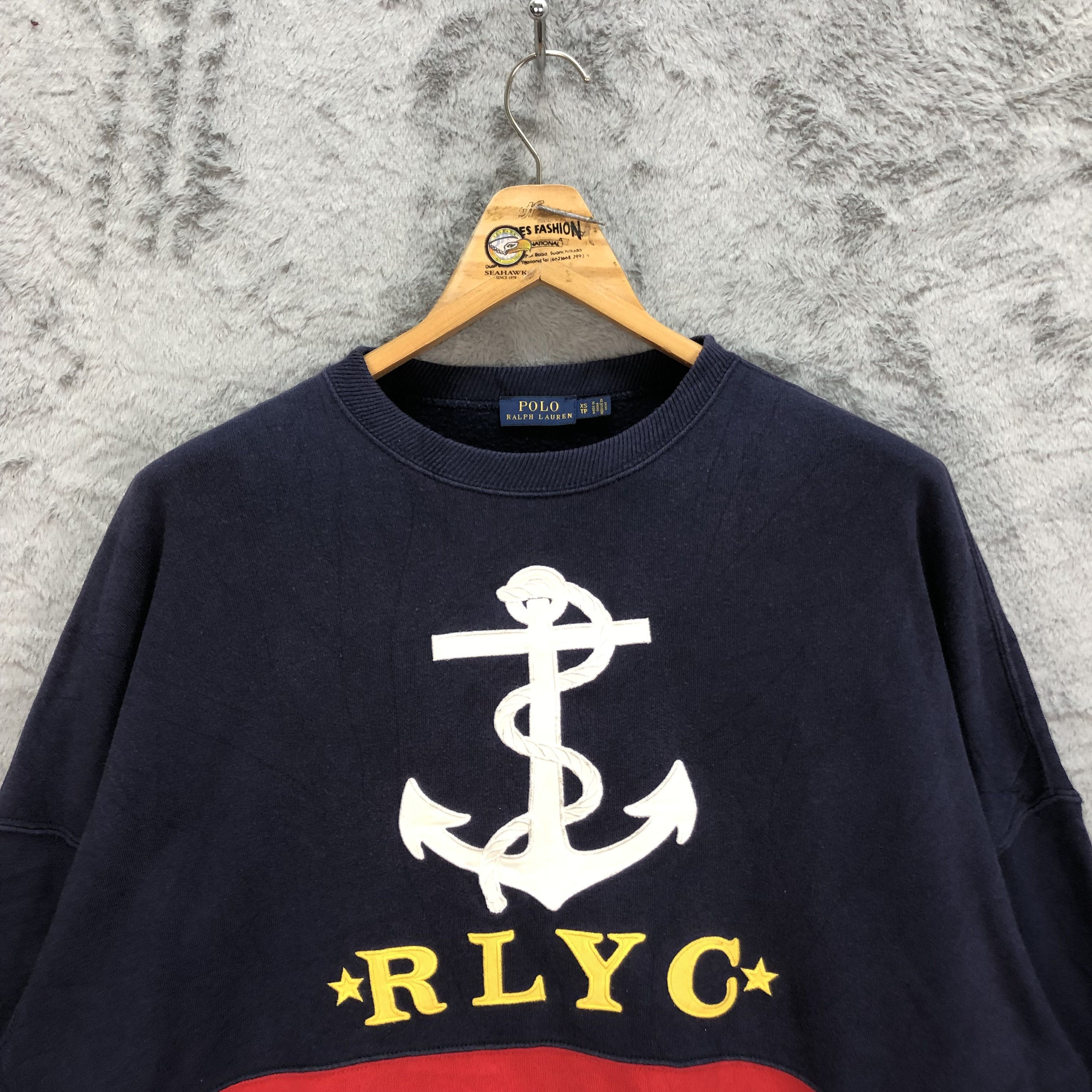 Polo Ralph Lauren POLO RALPH LAUREN OVERSIZED CROPPED SWEATSHIRTS #5045-26 Size XS / US 0-2 / IT 36-38 - 2 Thumbnail
