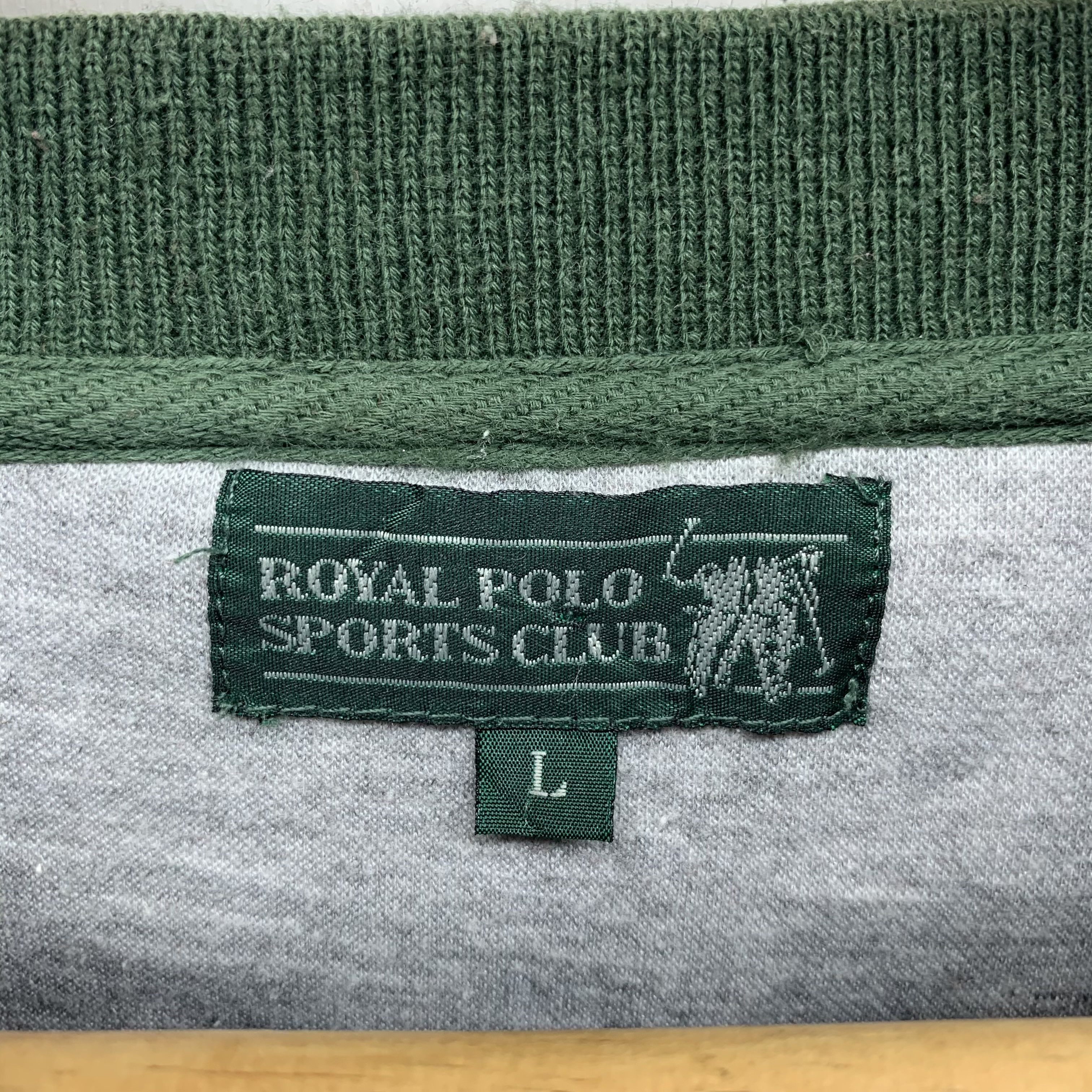 Vintage Royal Polo Sports Club Big Logo Pocket Sweatshirt #3175-56 Size US L / EU 52-54 / 3 - 3 Thumbnail