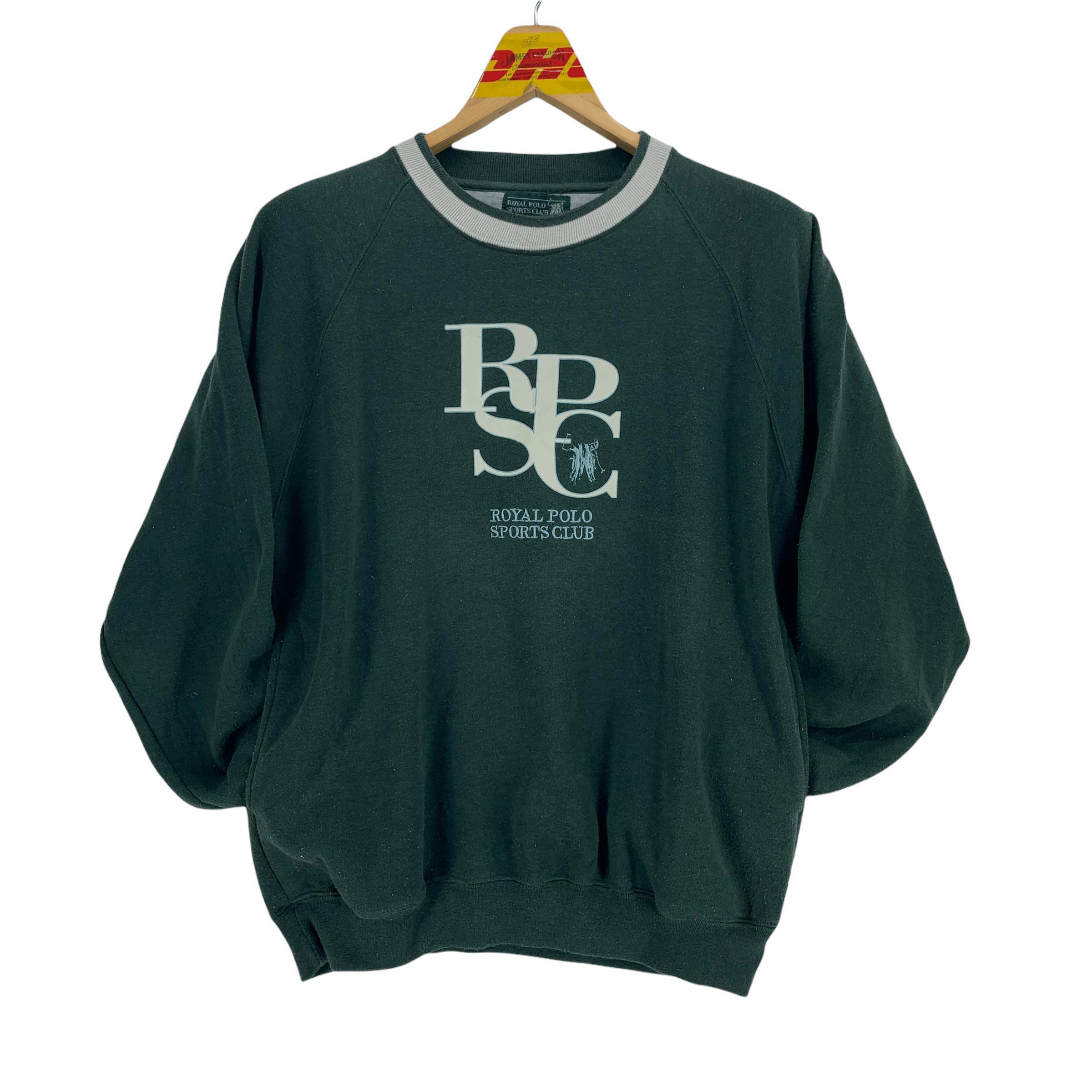 Vintage Royal Polo Sports Club Big Logo Pocket Sweatshirt #3175-56 Size US L / EU 52-54 / 3 - 5 Thumbnail