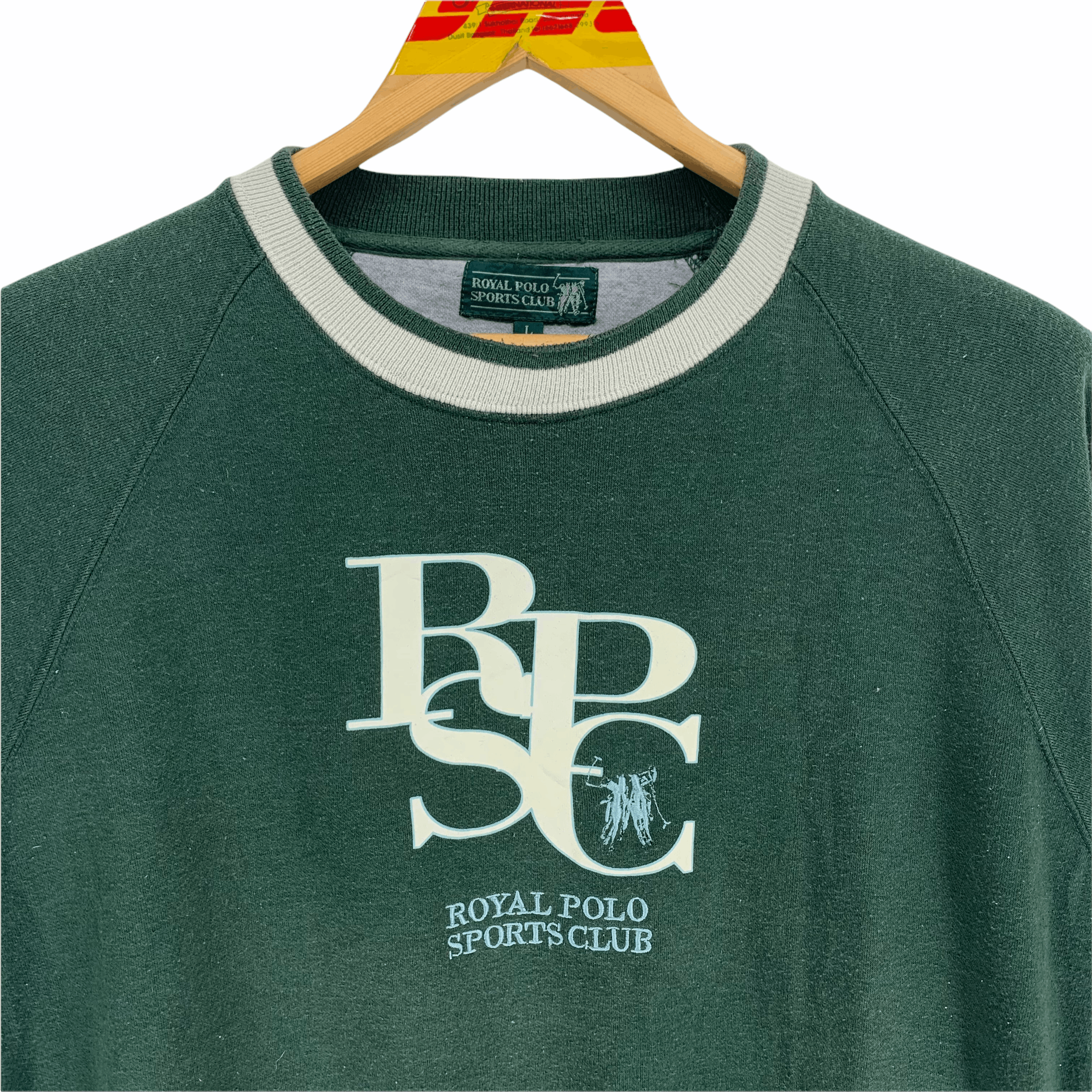 Vintage Royal Polo Sports Club Big Logo Pocket Sweatshirt #3175-56 Size US L / EU 52-54 / 3 - 2 Thumbnail