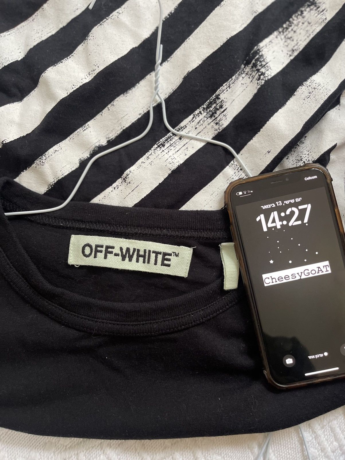 Off-White Off white brushed diagonal Long Sleeve Size US S / EU 44-46 / 1 - 8 Thumbnail