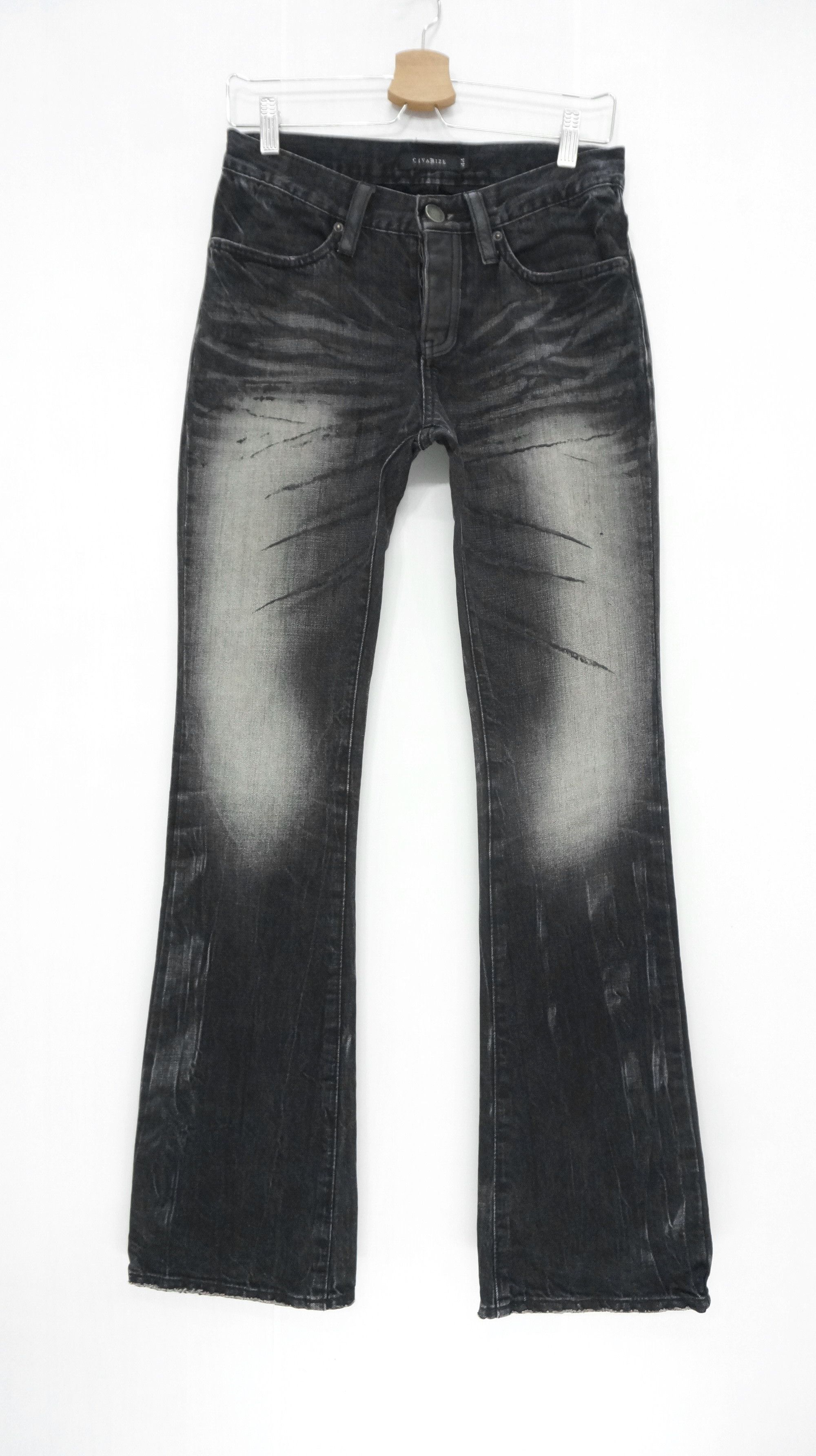 CIVARIZE × Japanese Brand VTG FLARE🔥 CIVARIZE Japan Distressed Tribal Claw Mark Jeans Size US 29 - 1 Thumbnail