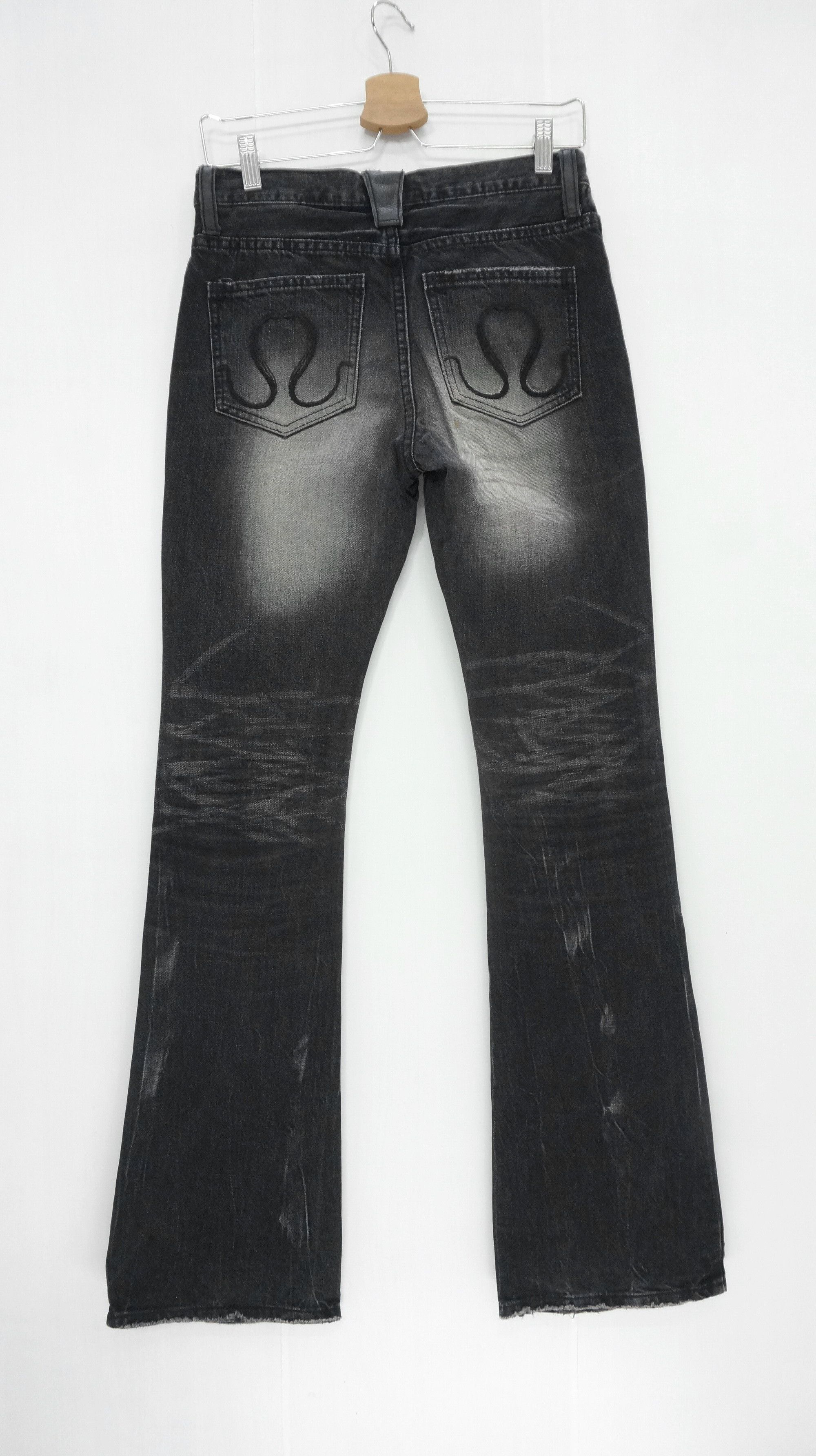 CIVARIZE × Japanese Brand VTG FLARE🔥 CIVARIZE Japan Distressed Tribal Claw Mark Jeans Size US 29 - 2 Thumbnail