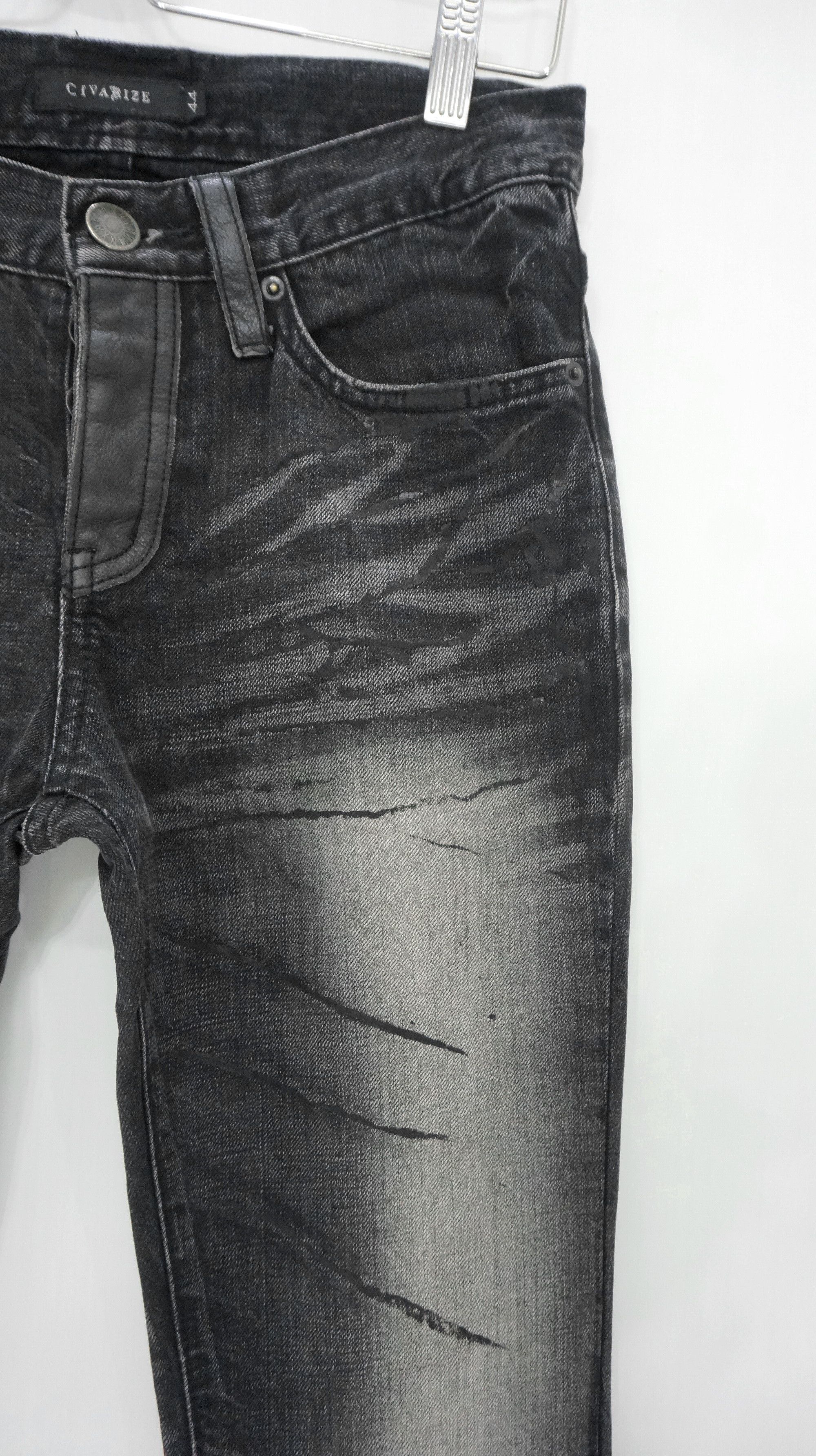 CIVARIZE × Japanese Brand VTG FLARE🔥 CIVARIZE Japan Distressed Tribal Claw Mark Jeans Size US 29 - 4 Thumbnail