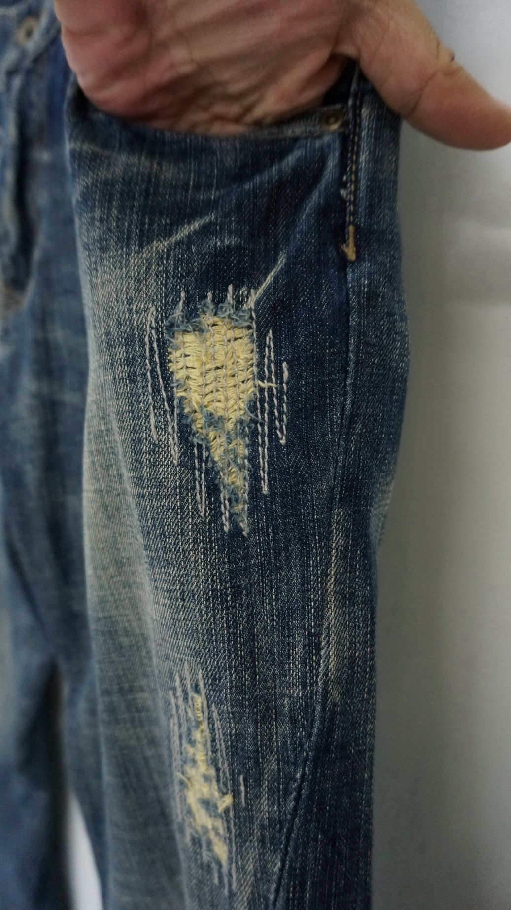 Japanese Brand 🔥TETE HOMME Twisted Seam Flared Lowrise Jeans Size US 33 - 12 Thumbnail